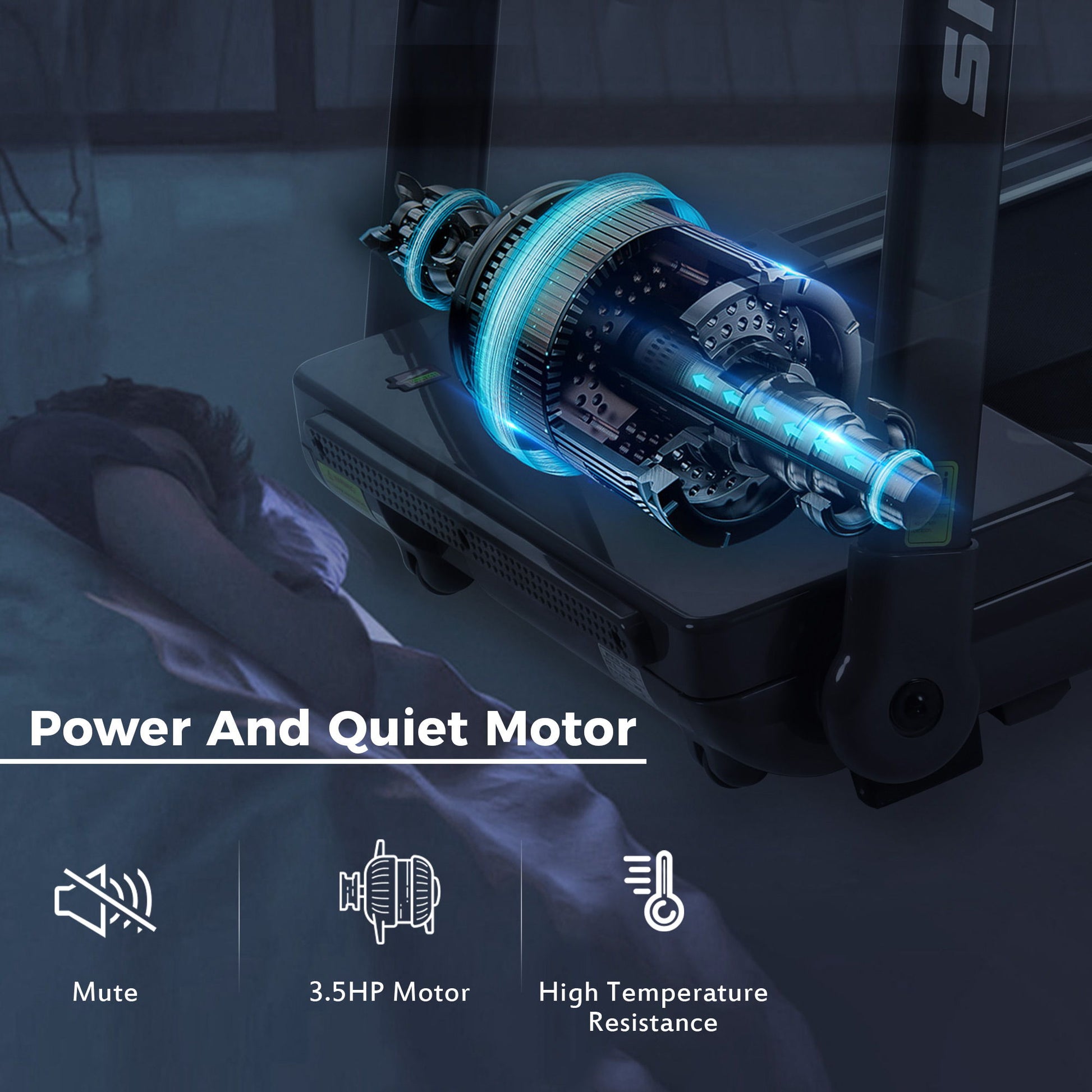 Portable Compact Treadmill, Electric Motorized 3.5Hp, 14Km / H, Medium Running Machine Motorised Gym 330Lbs, Foldable For Home Gym Fitness Workout Jogging Walking, Bluetooth Speaker App Fitime - White - Best Buy Furniture