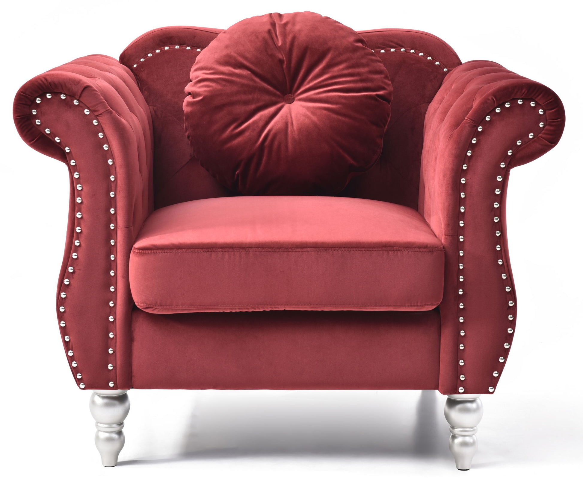 Chic Transitional Flared Arm Chair - Best Buy Furniture