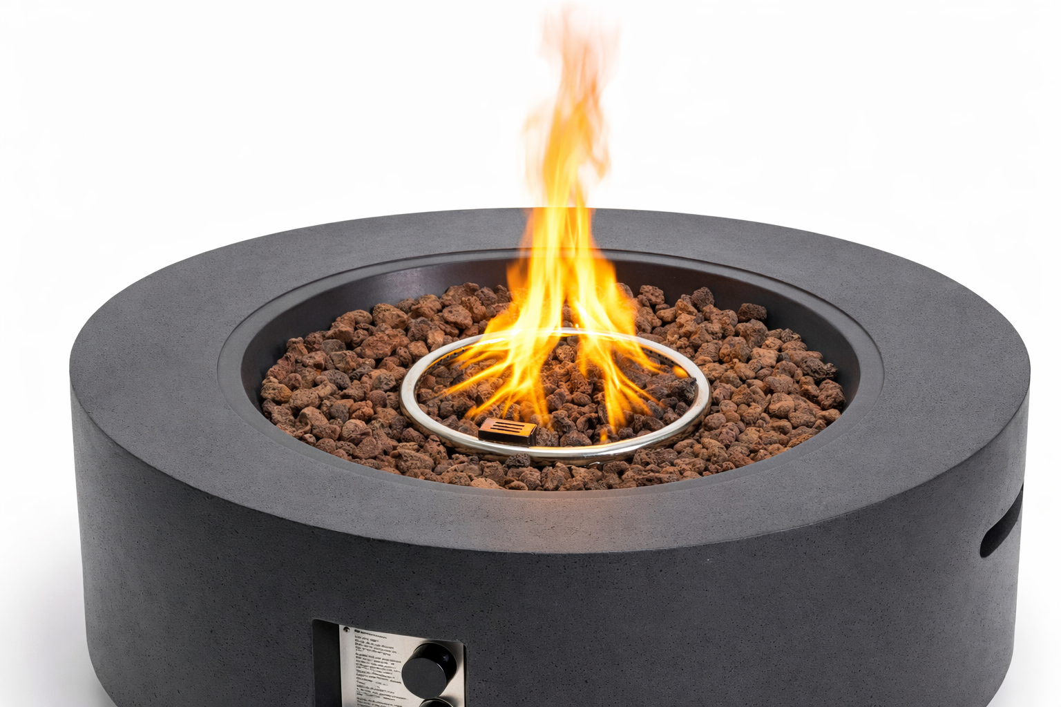 40' Round Outdoor Propane Fire Pit Table