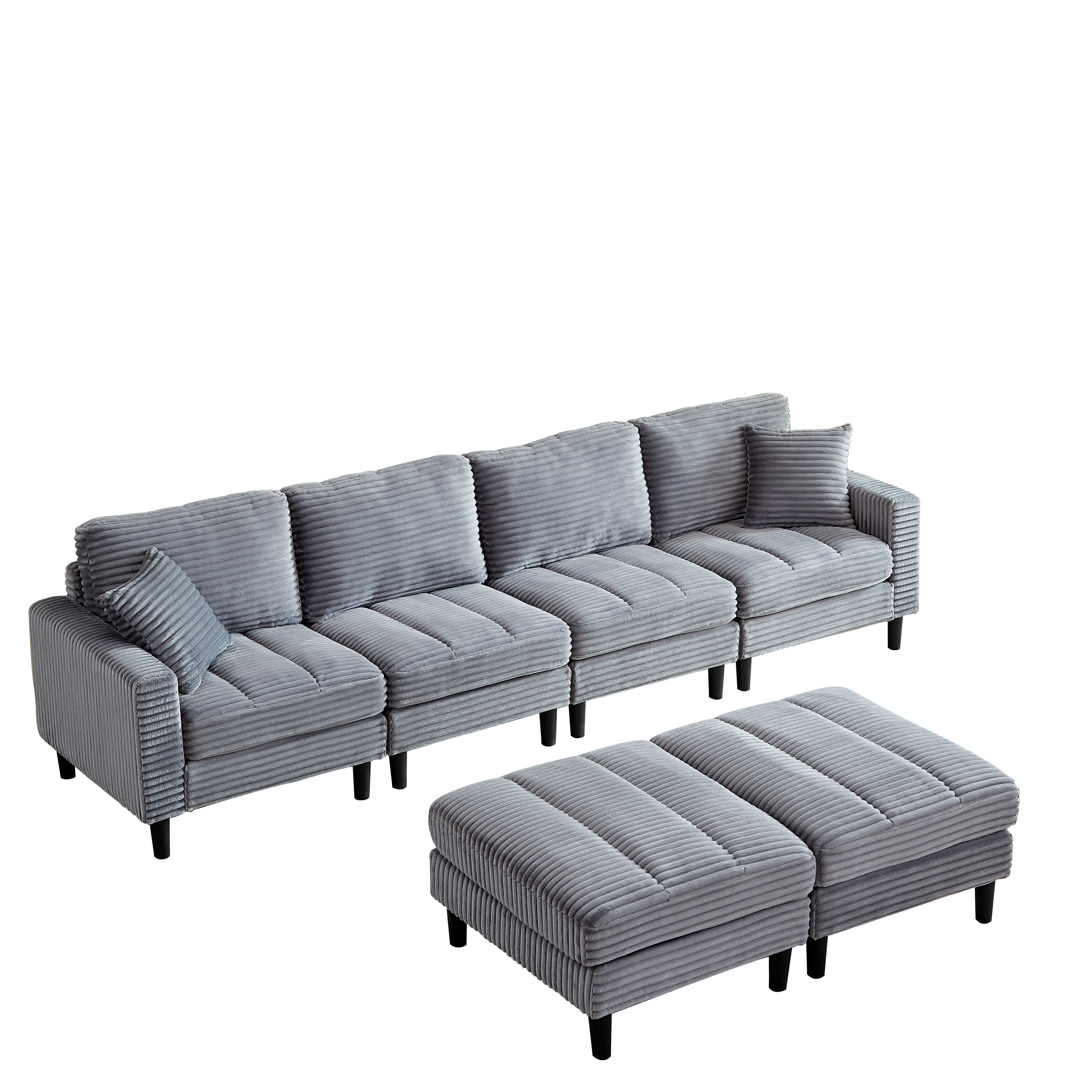 The Beverly Corduroy U-Shaped Sectional Sofa