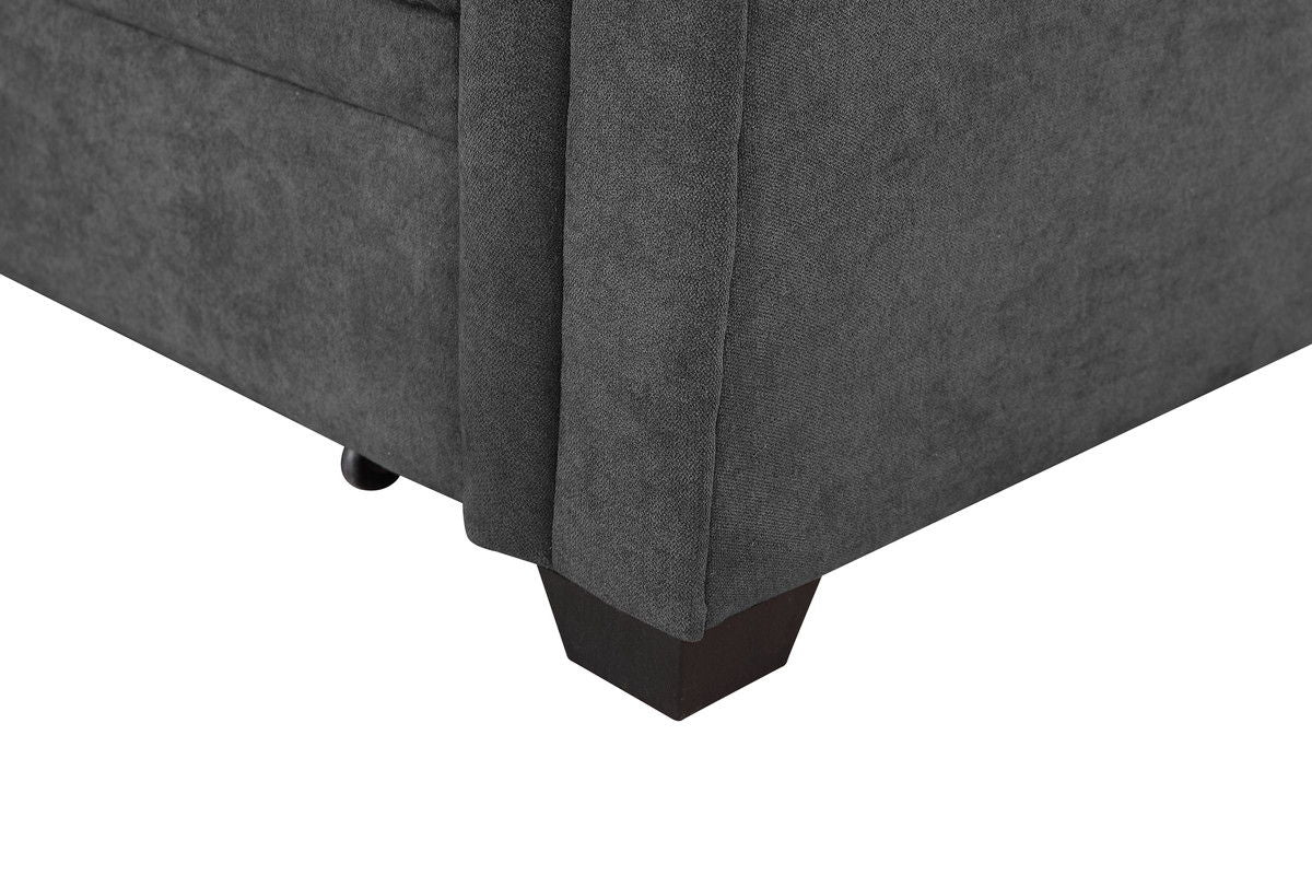 Ashlyn - Reversible Sleeper Sectional Sofa With Storage Chaise, USB Charging Ports And Pocket