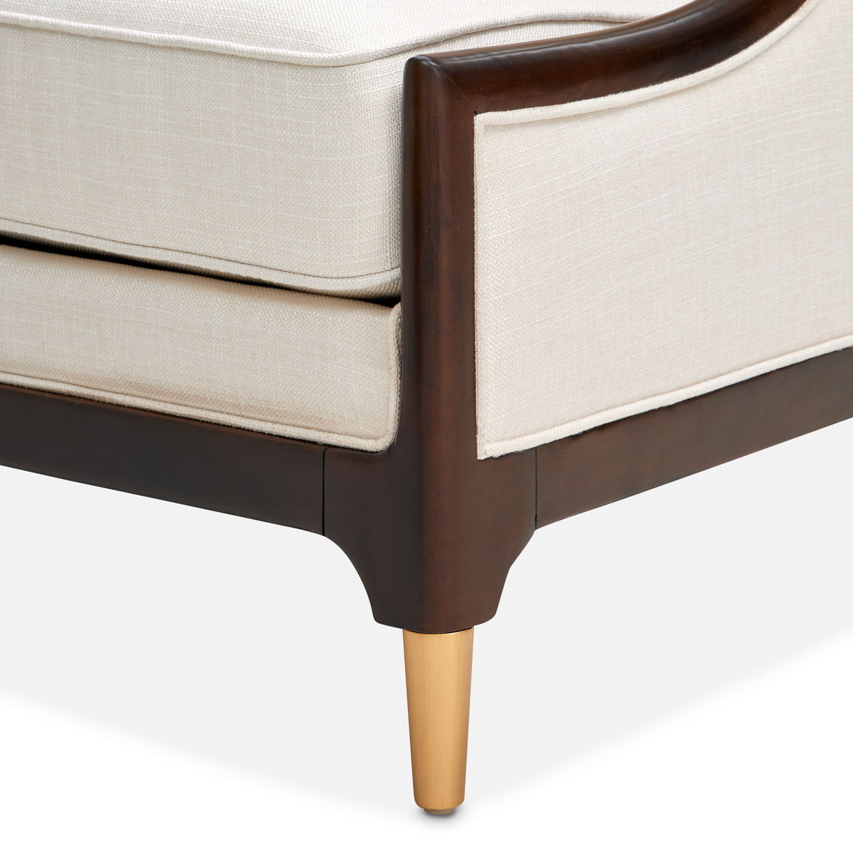 Belmont Place - Accent Chair - Cream / Espresso