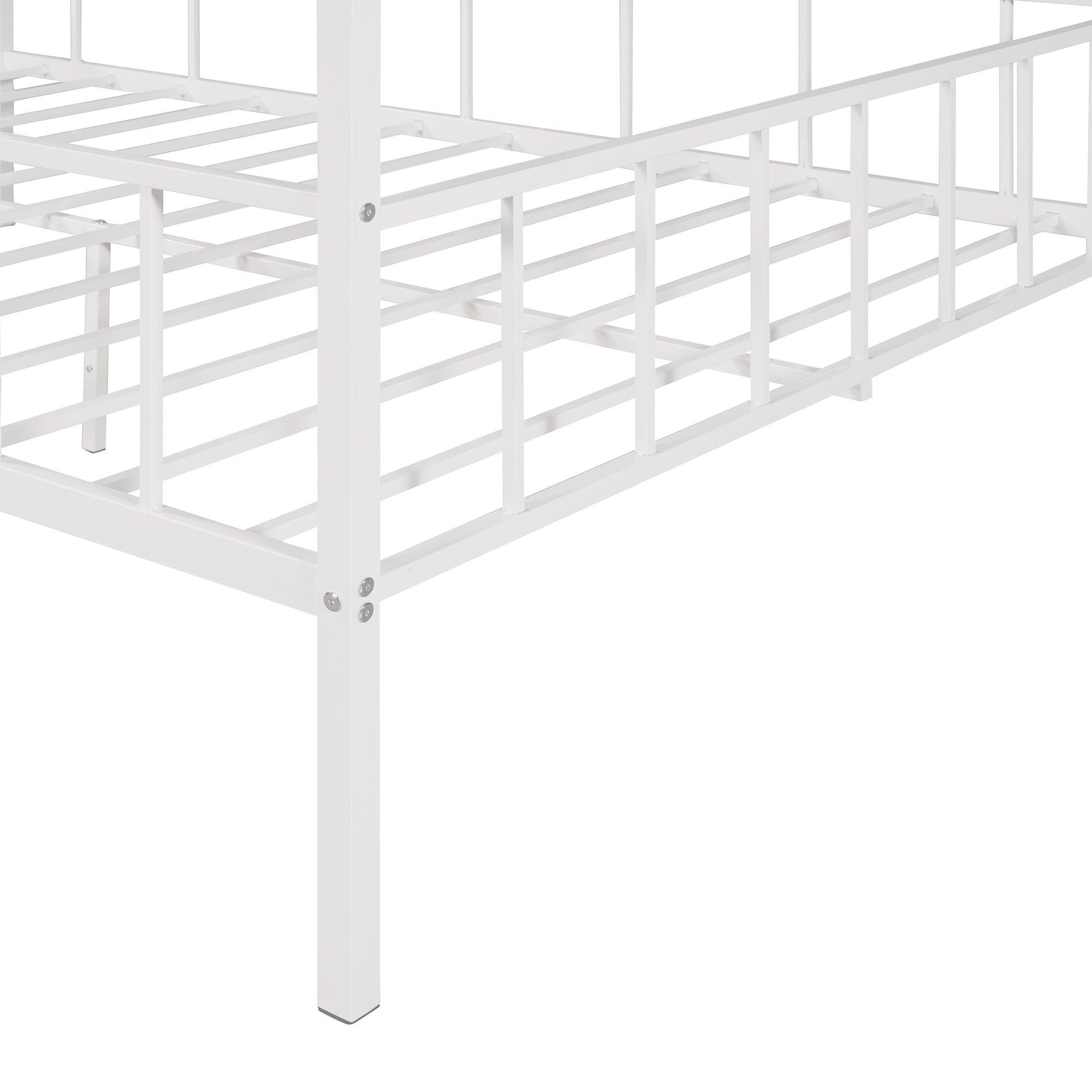 House Bed Frame With Slatted Support, No Box Spring Needed