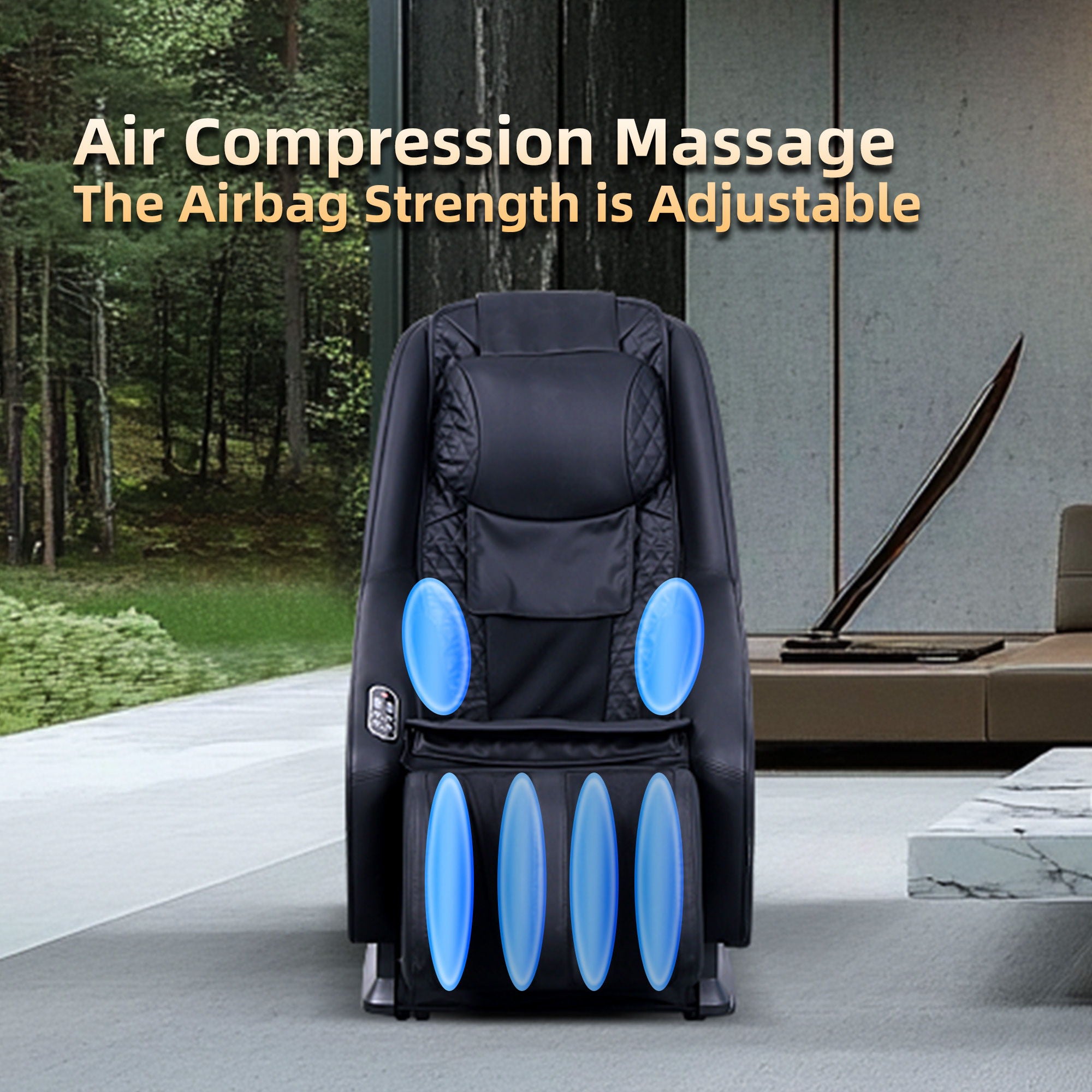 Knead Tap Shiatsu Massage Chair, Zero Gravity Full Body With Auto Modes And Airbag Massage