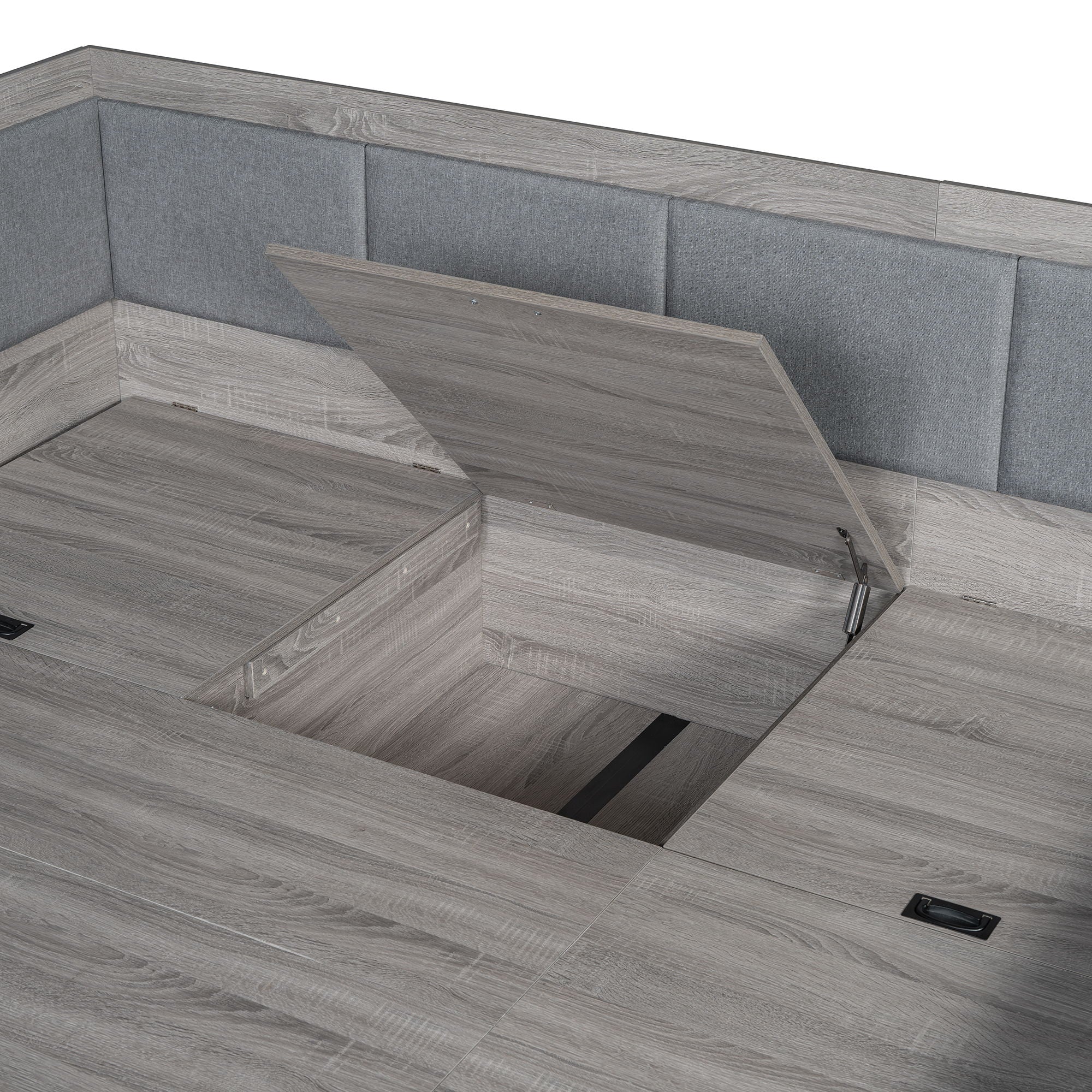 Daybed With 3 Drawers And 3 Storage Compartments