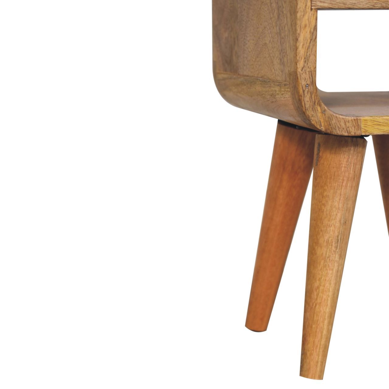 Mini California Curved Nightstand Wth Lower Slot - Best Buy Furniture