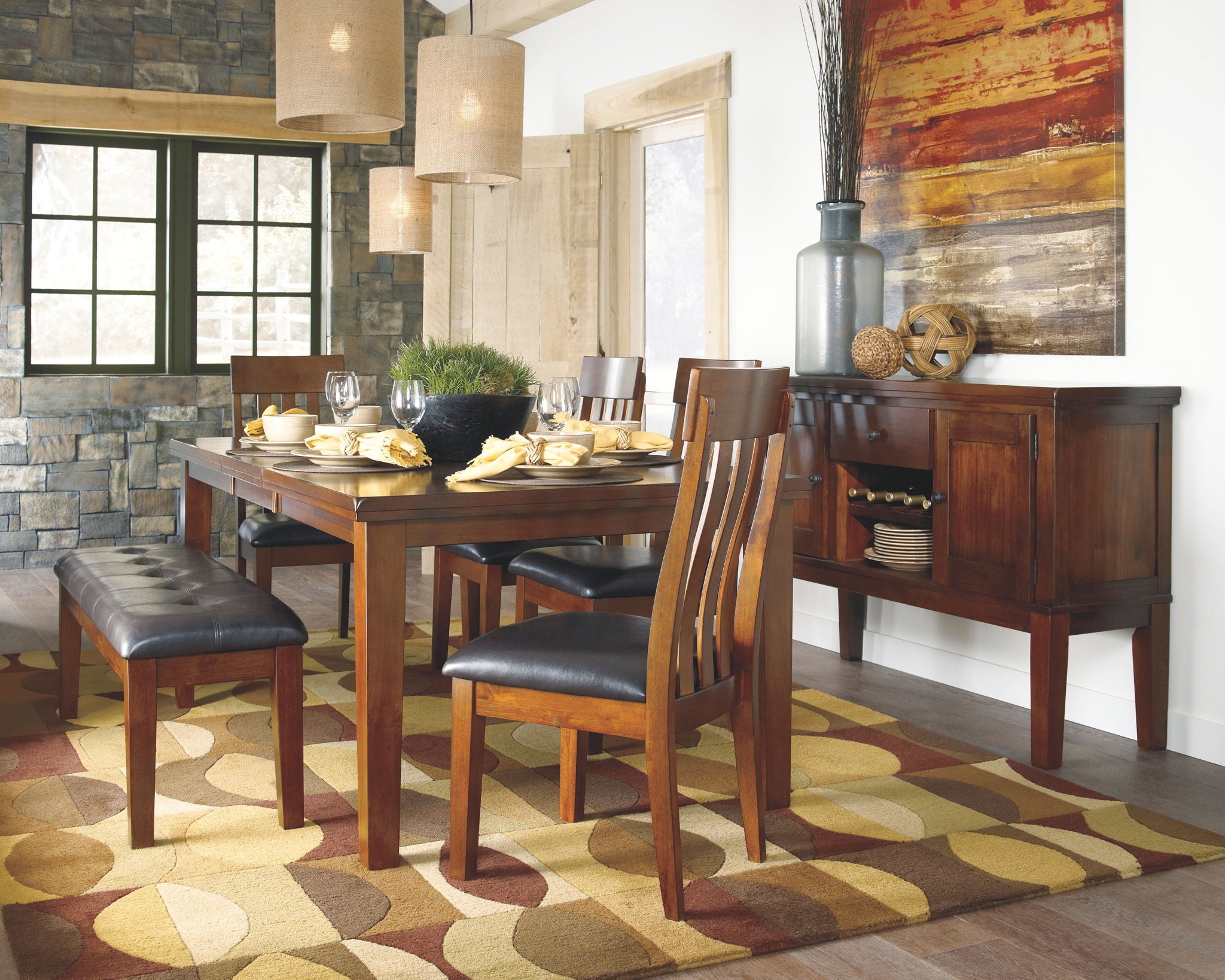 Ralene - Medium Brown - Dining UPH Side Chair (Set of 2)