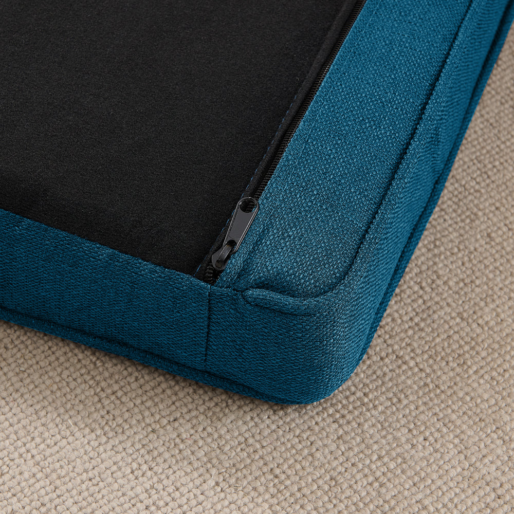 Elegant Rectangular Pet Bed for Big and Oversized Dogs - Dark Blue