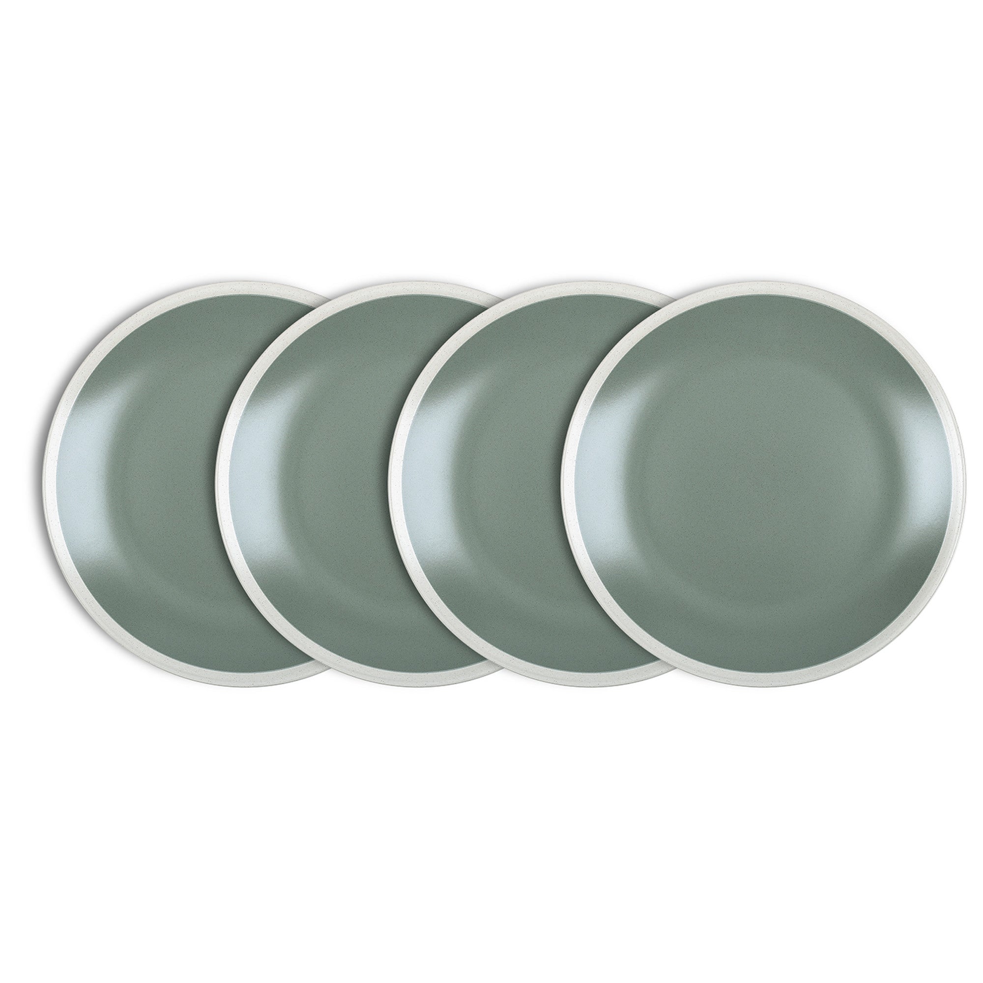 Serenity Stoneware Dinner Plate - Green And Cream