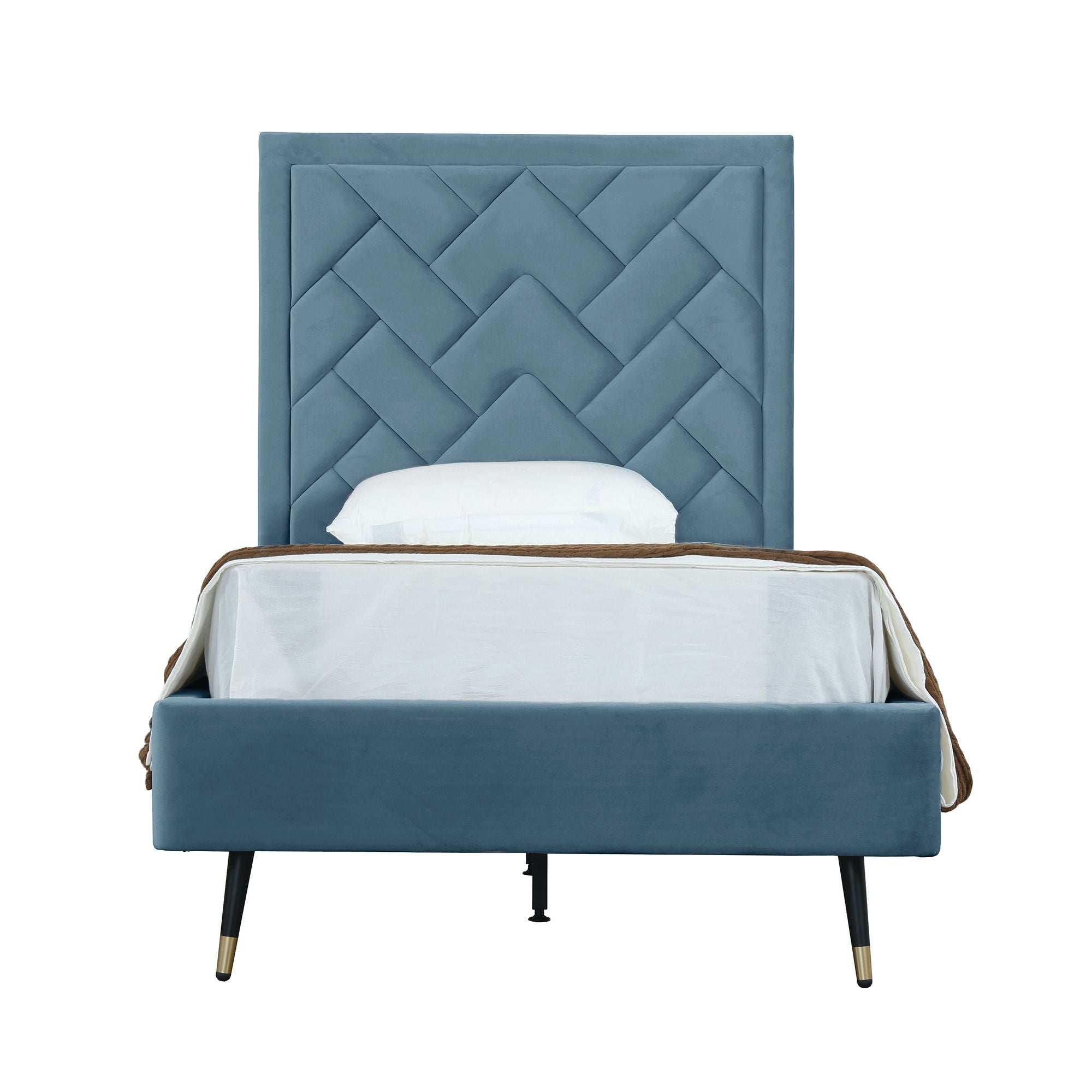 Crosby - Bed With Upholstered Headboard And Slats