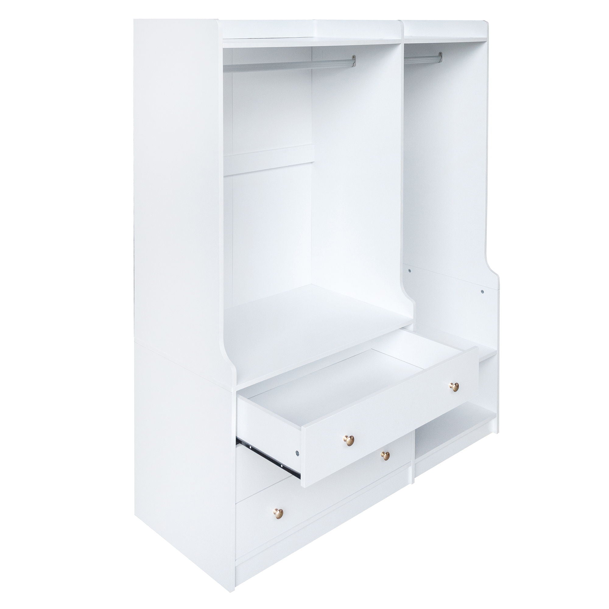Open Wardrobe Storage For Bedroom