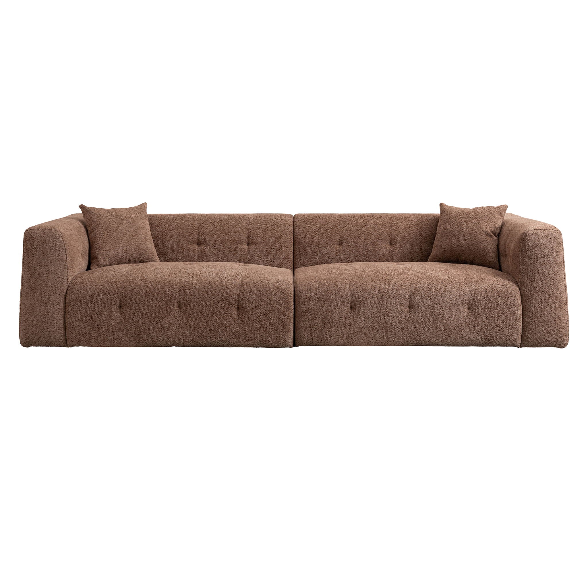 Stylish Sofa With Square Design And Thick Handrailing For Living Room