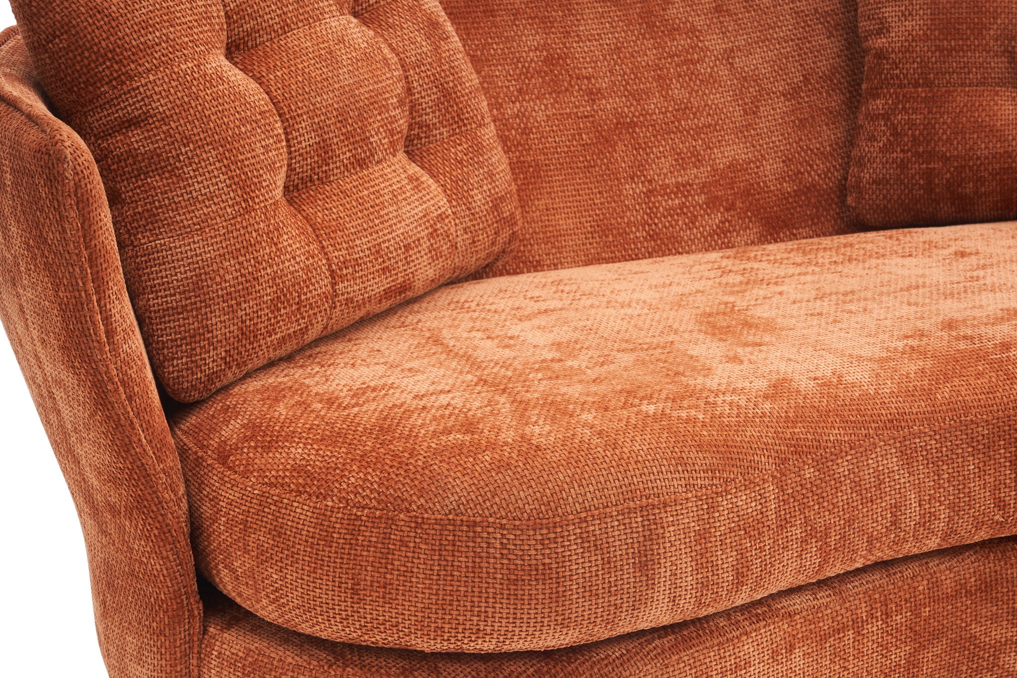 Loveseat Sofa, Upholstered Couch With Metal Legs