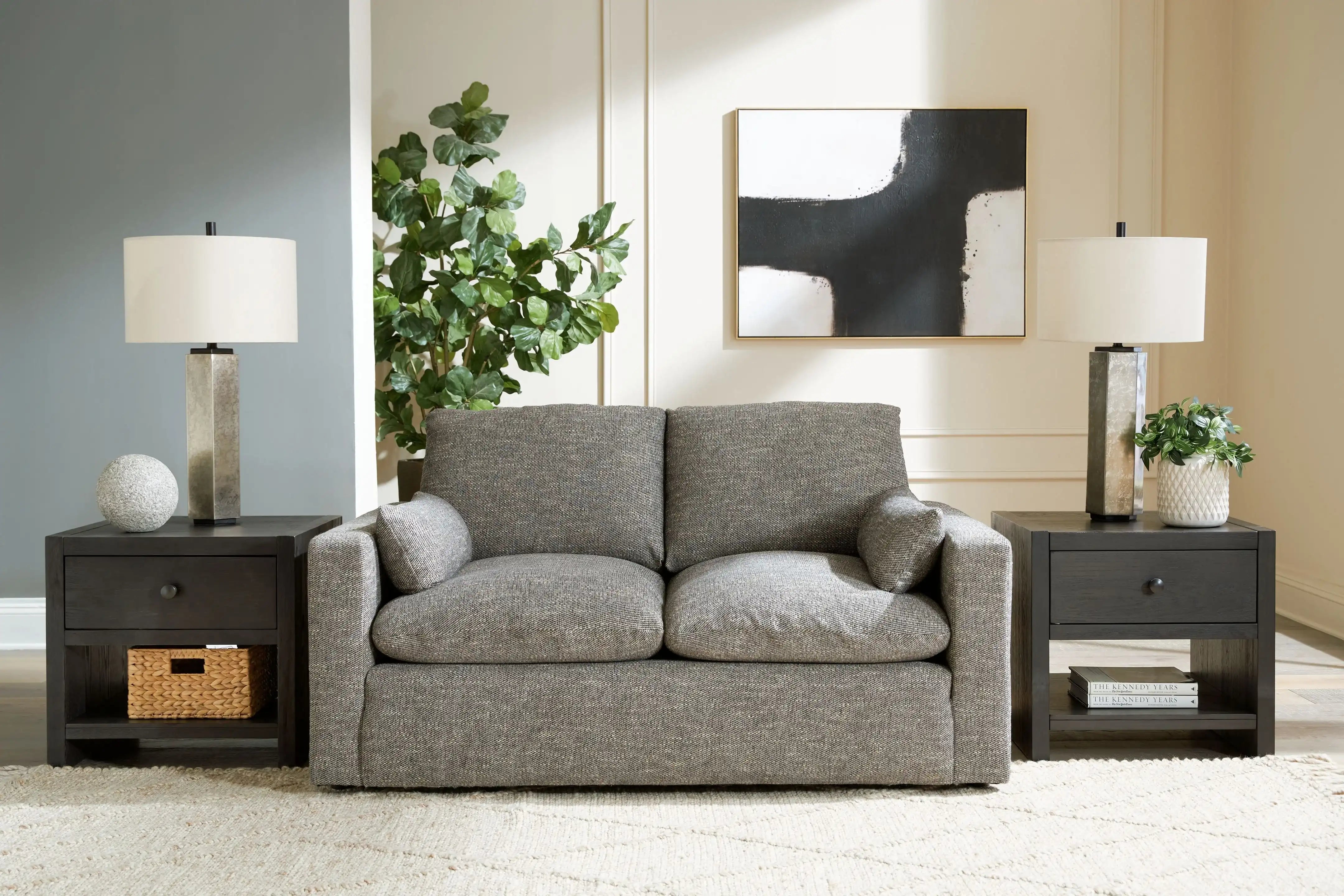 Dramatic - Loveseat - Granite - Best Buy Furniture