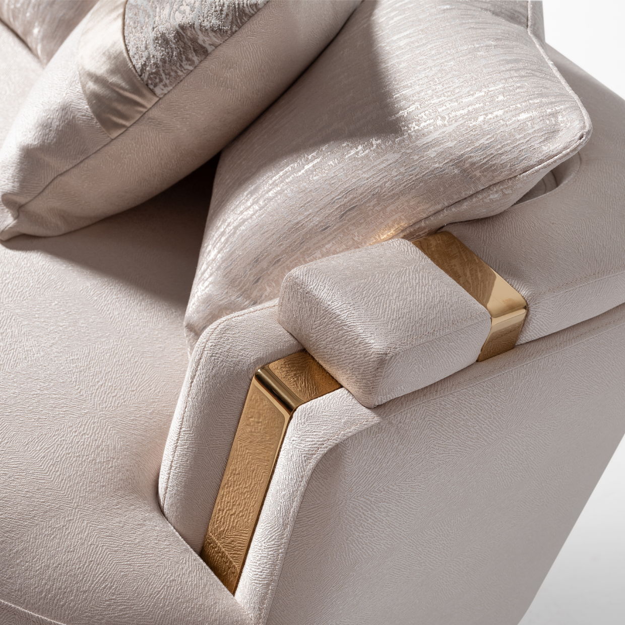 Carmela - Sofa - Almond/Gold