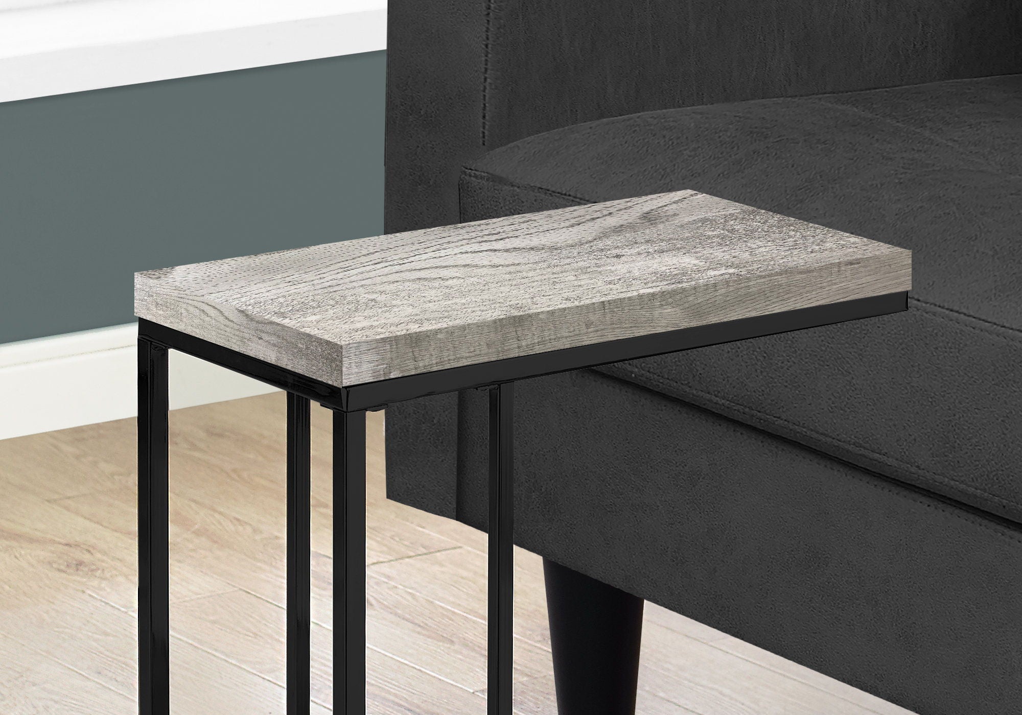 C-Shaped Accent Table For Living Room