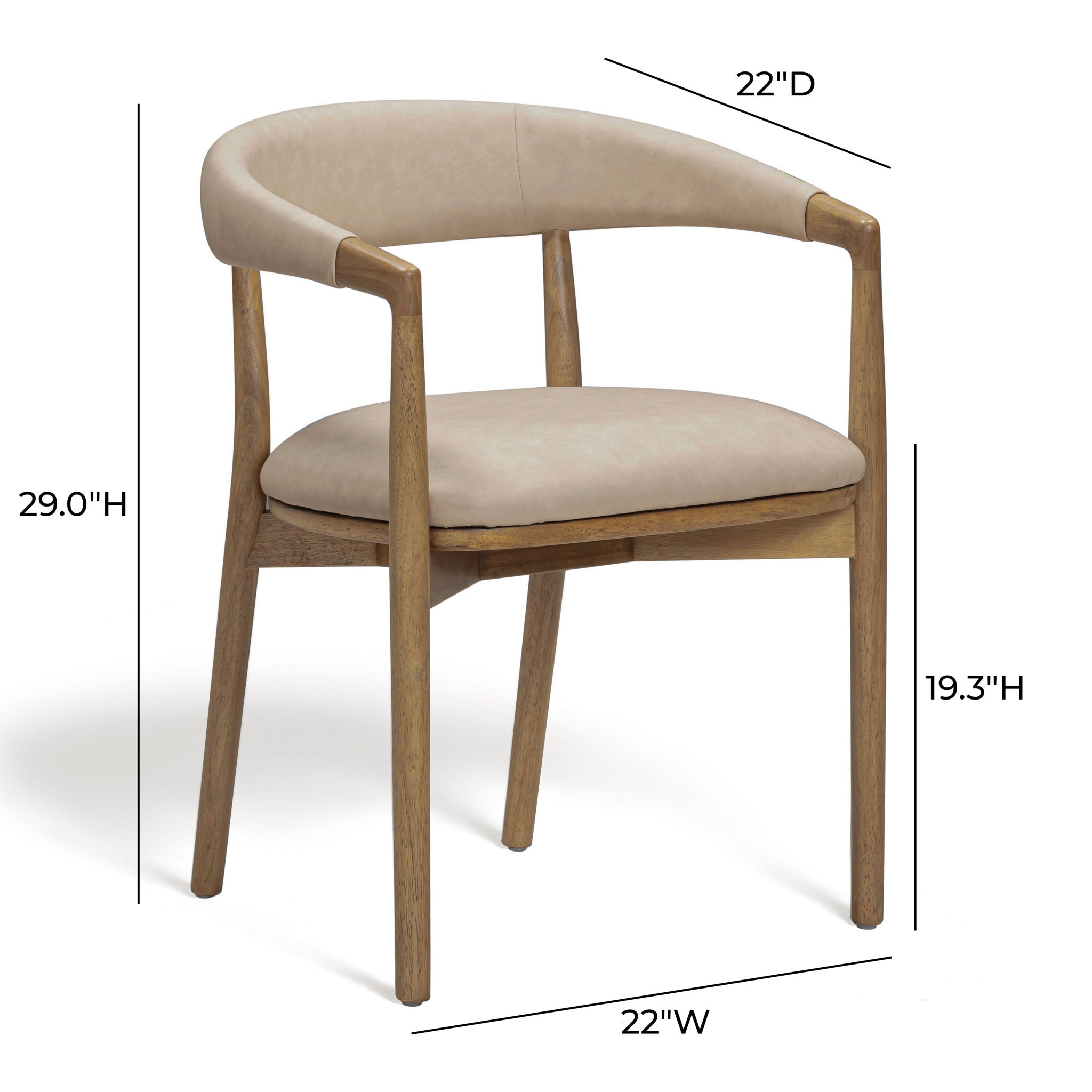 Vina - Vegan Leather Dining Chair