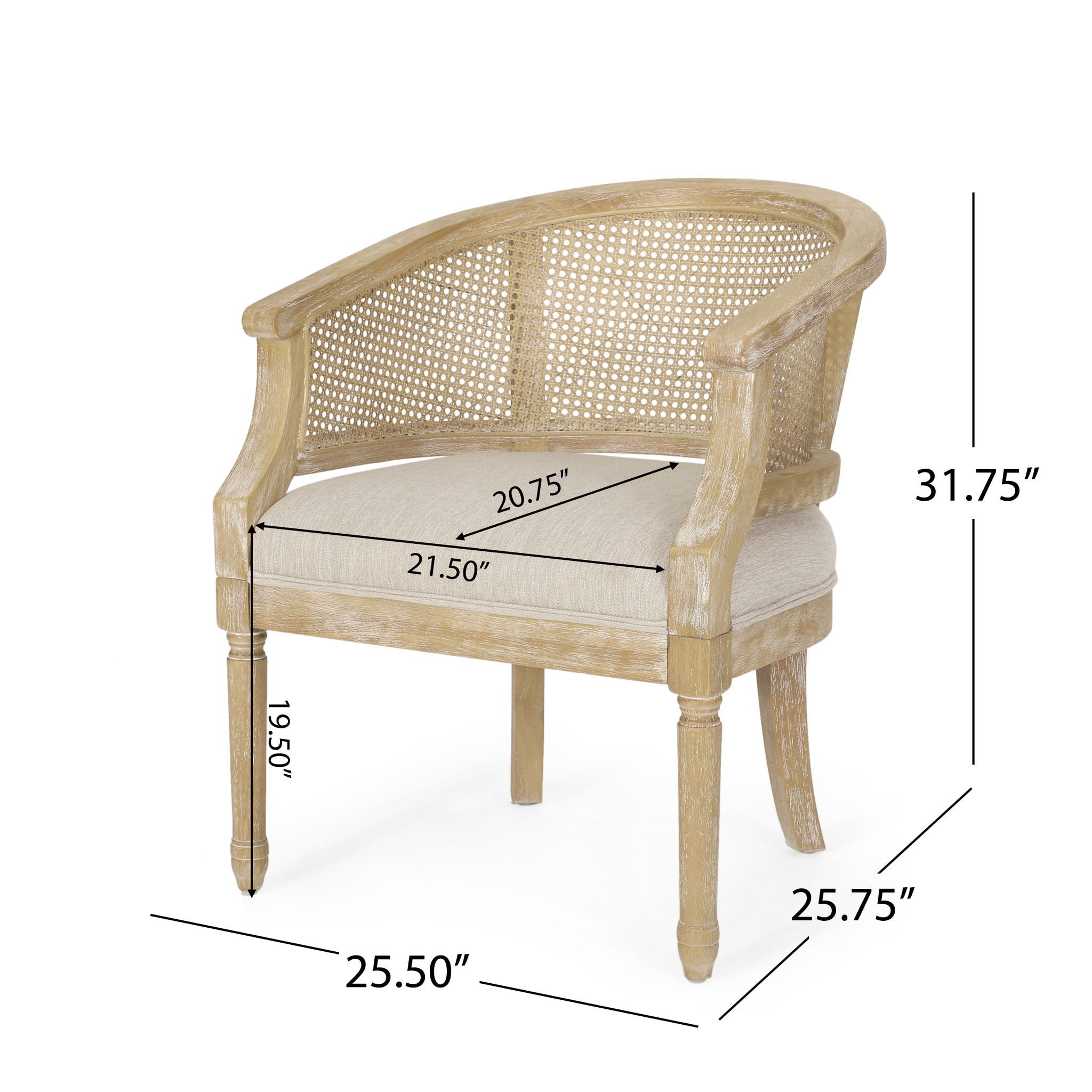 Accent Chair - Beige / Natural