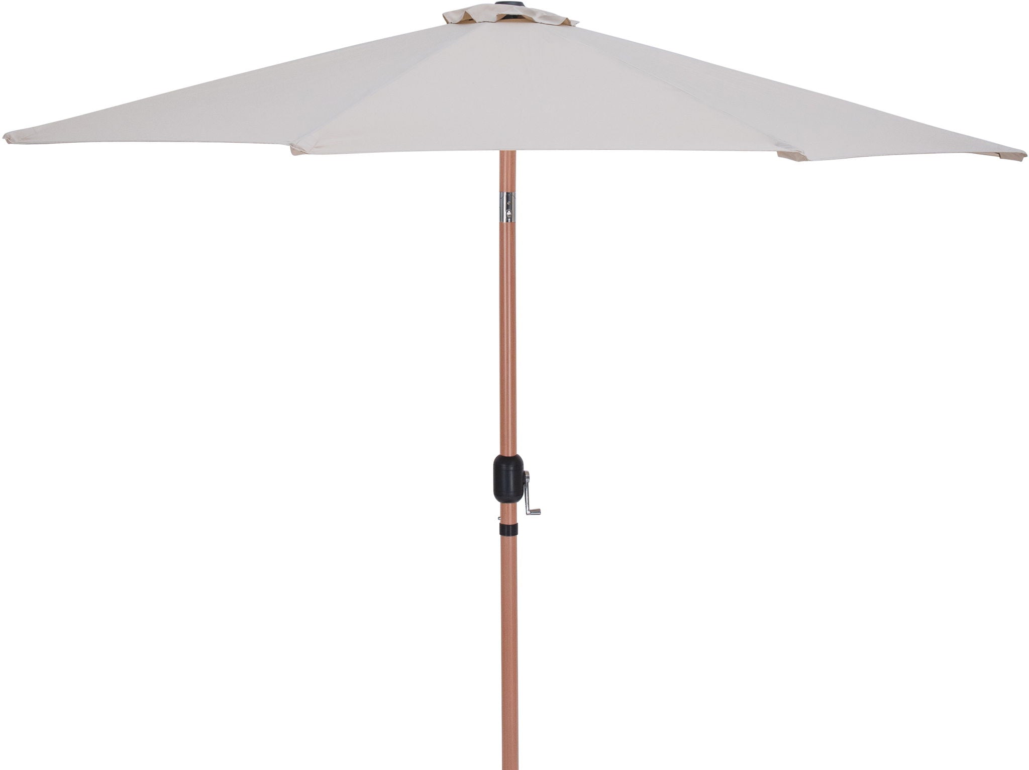 Fiji - Aluminum Patio Umbrella With Square Teak Base