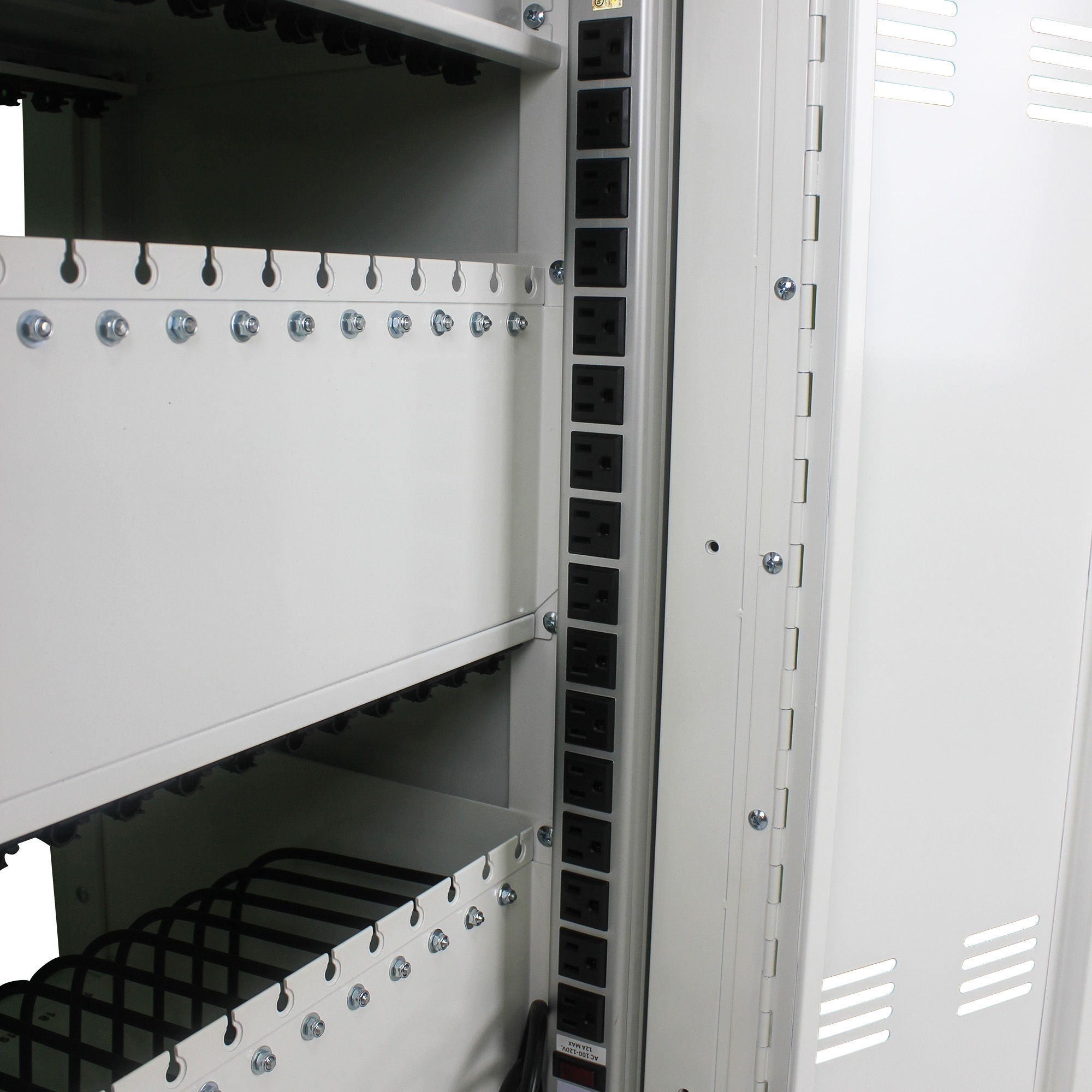 Mobile Charging Cart Station For Chromebook, Tablet And Laptop Computer With Power Strip Included