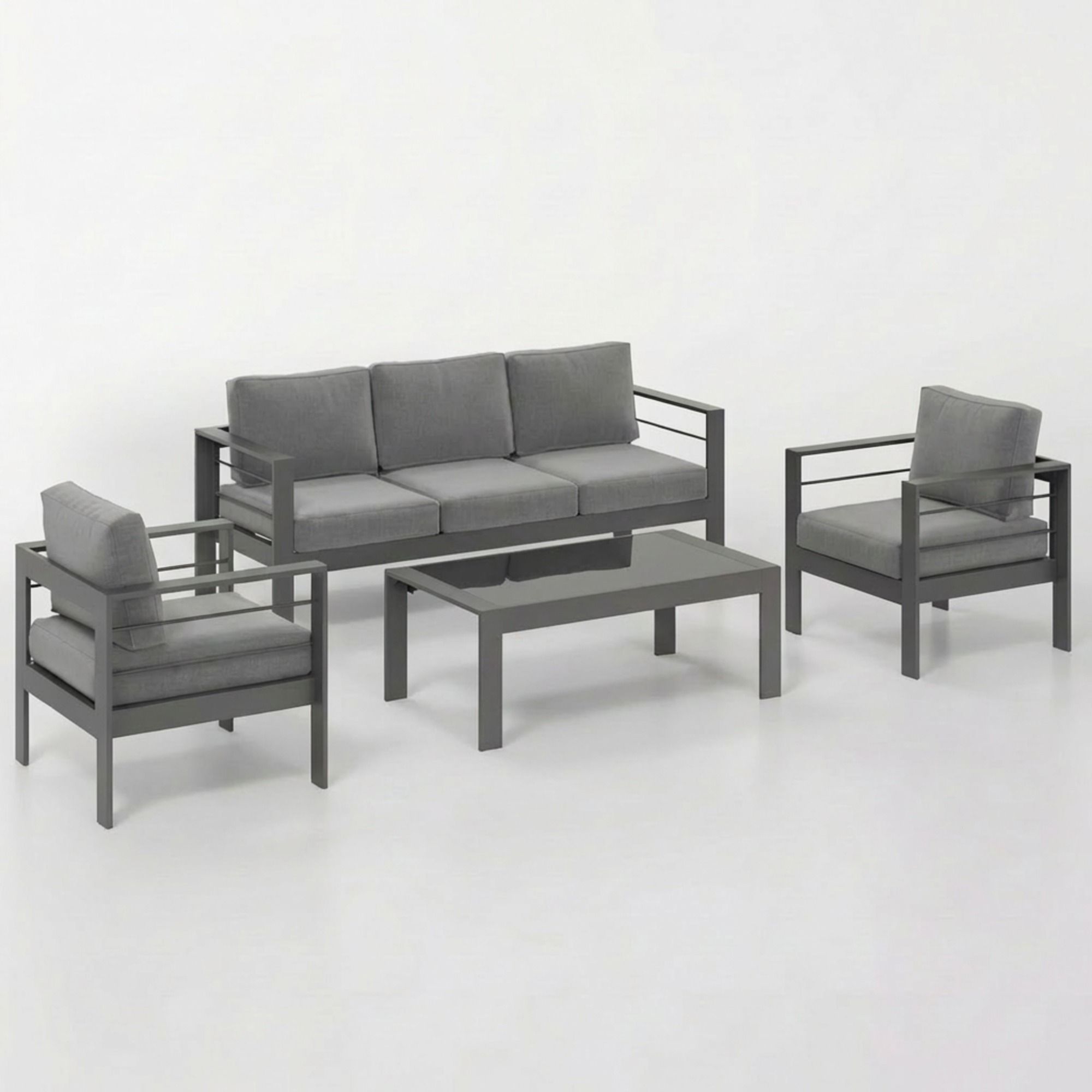 Outdoor Patio Set, All-Weather & Thick Cushions