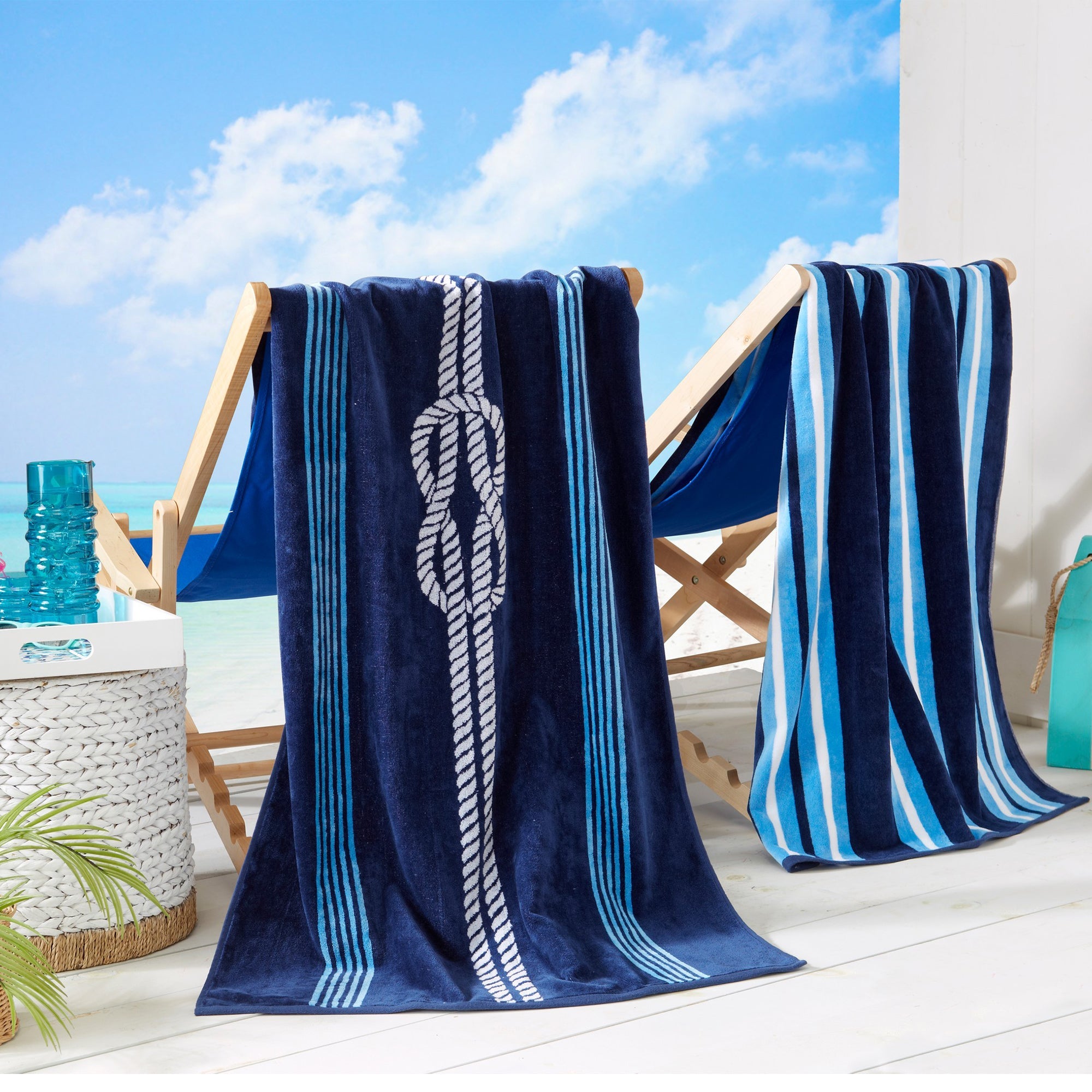 Cotton Velour Beach Towel - Maui Collection - Best Buy Furniture