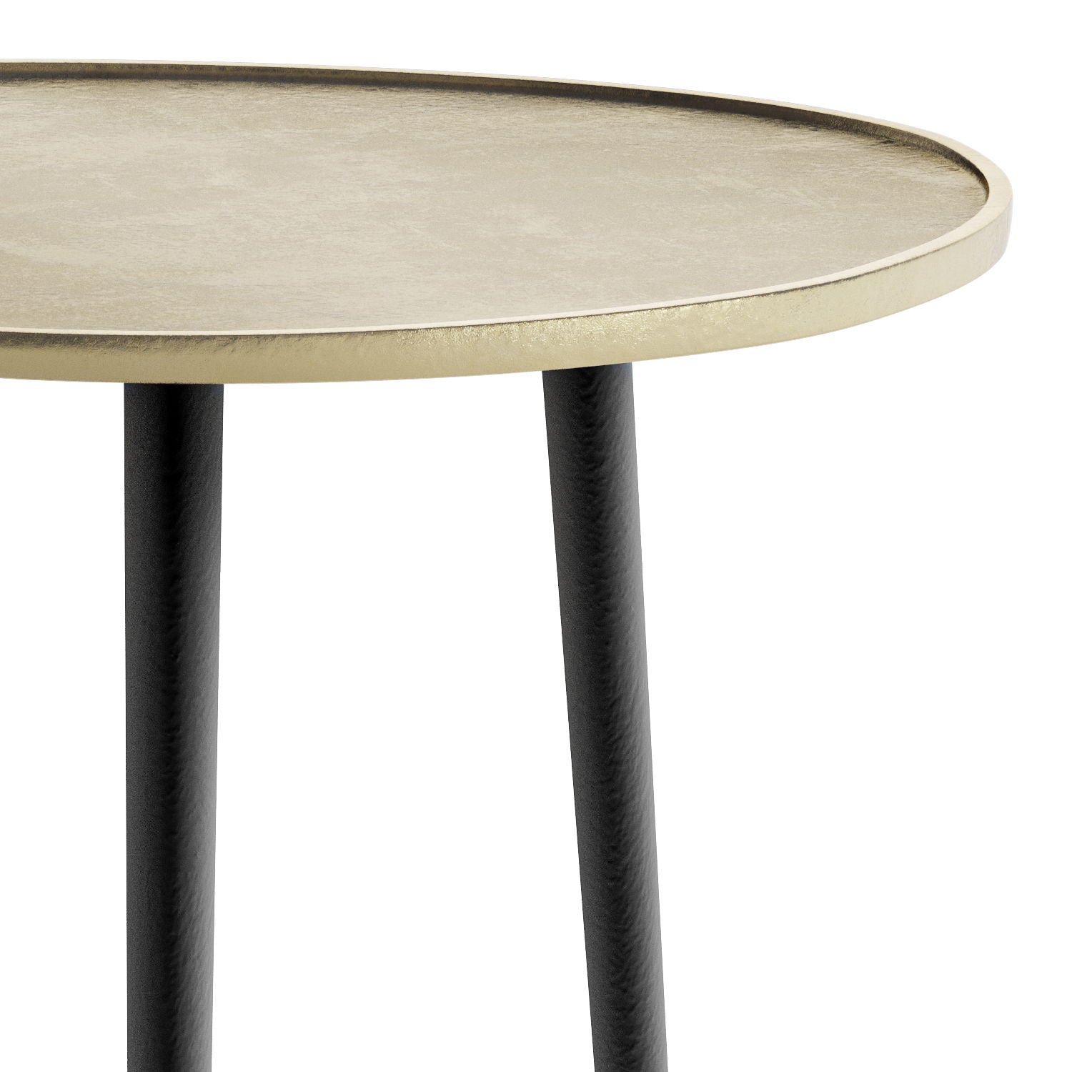 Tanner - Metal Side Table - Gold - Best Buy Furniture
