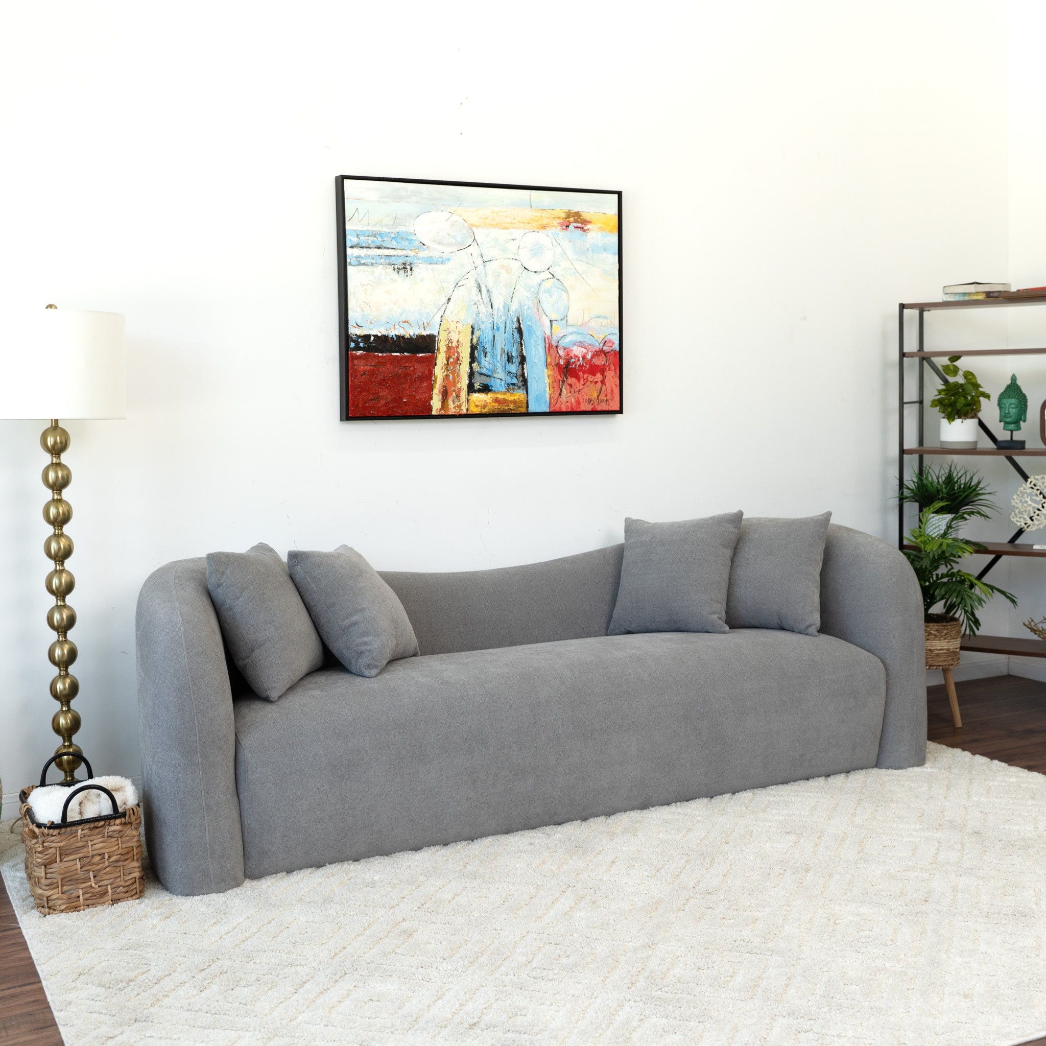 Mason - Mid Century Modern Luxury Tight Back Curvy Couch