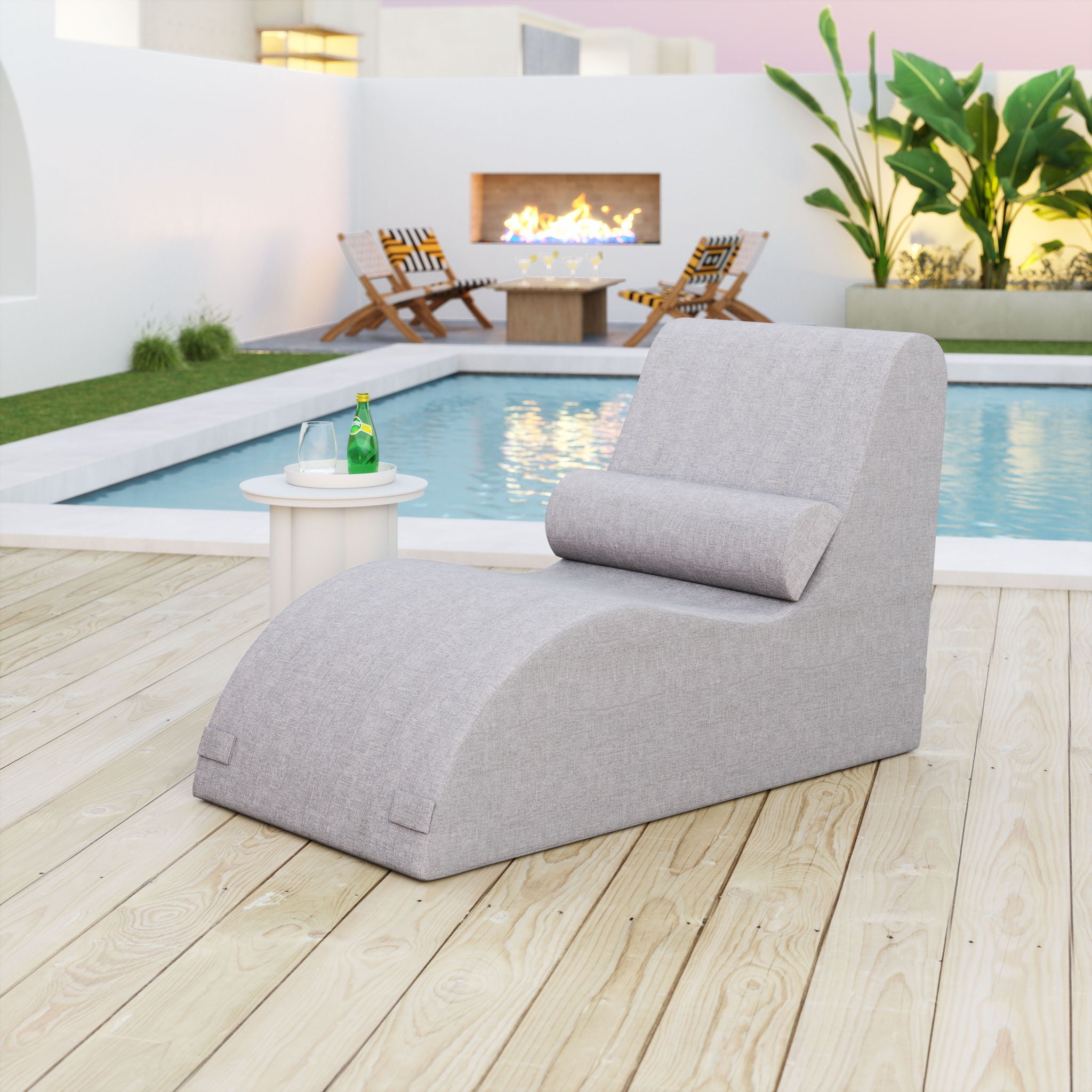 Luanda - Outdoor Lounge Chair - Gray