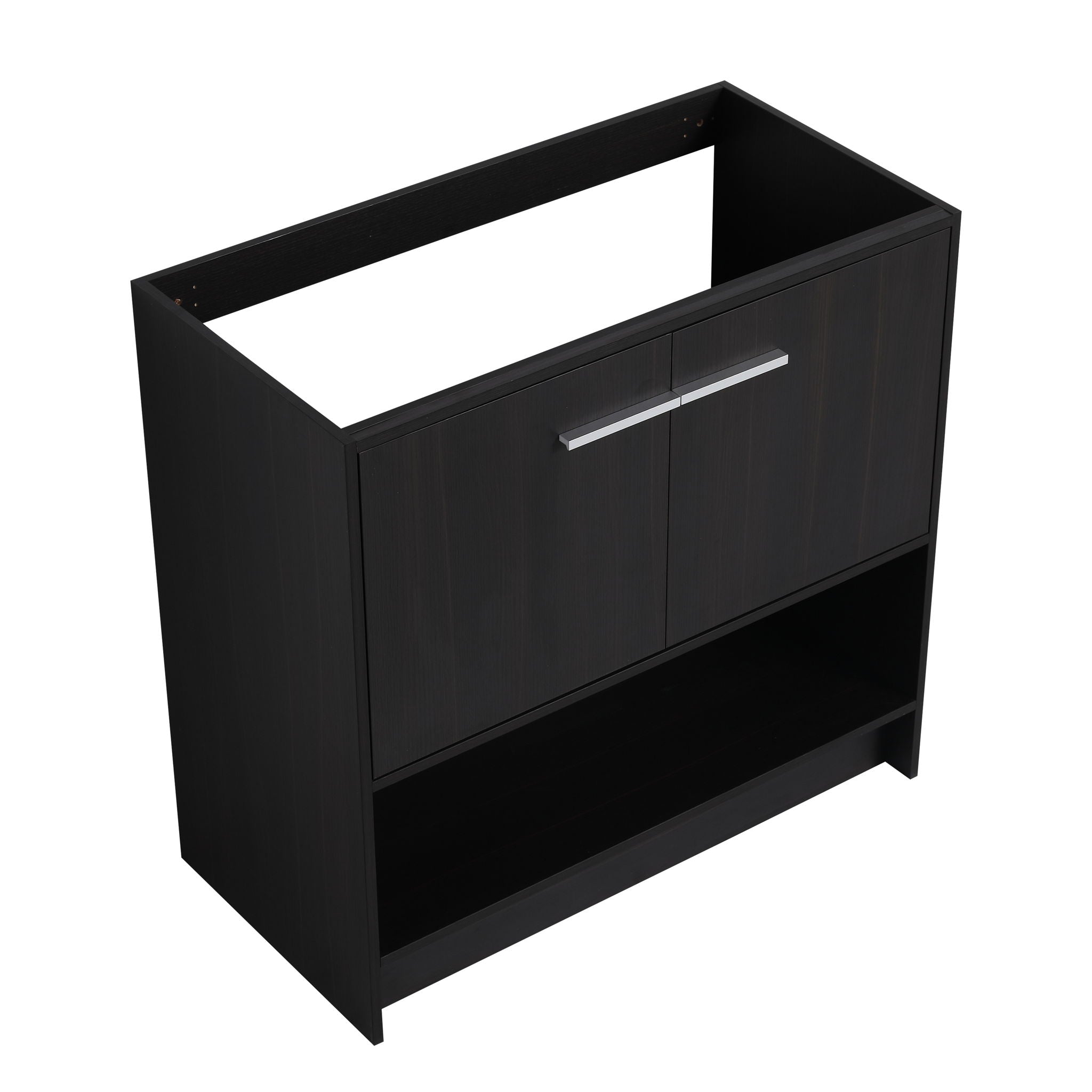 Modern Bathroom Vanity With Ceramic Sink, Freestanding Cabinet, Soft Closing Doors