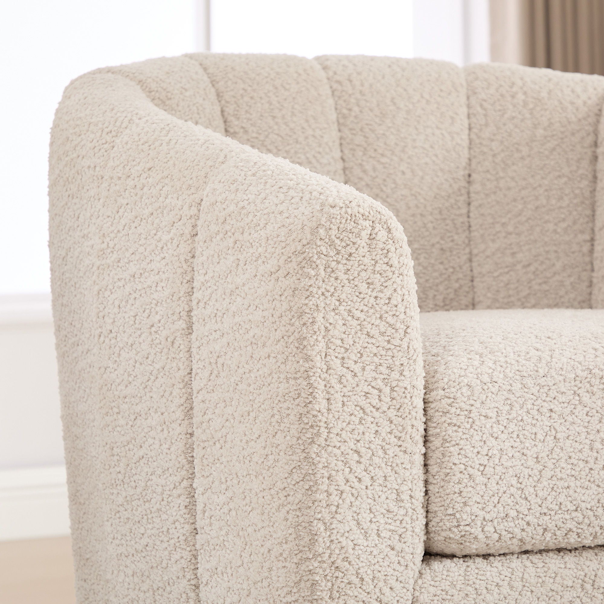 360° Swivel Upholstered Barrel Chair