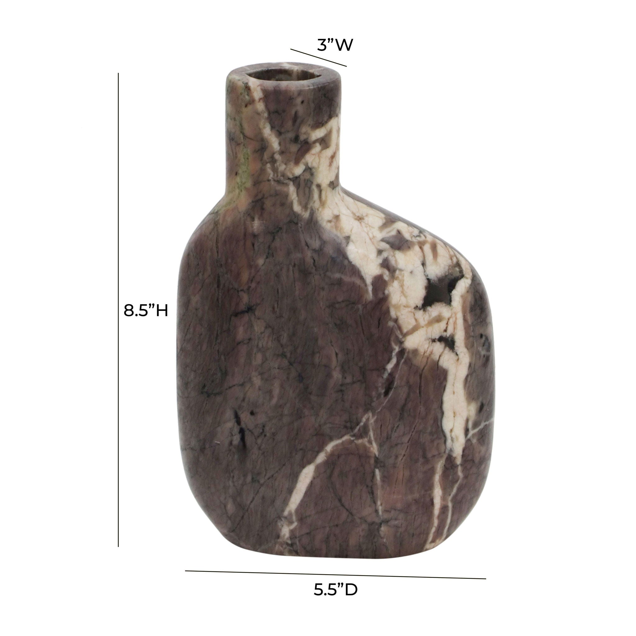 Pika - Vase Medium - Gray Marble
