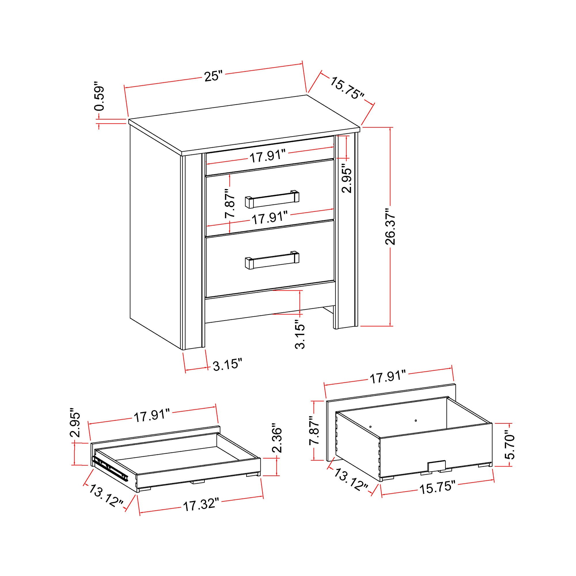 Lorenzo - 5 Piece Bedroom Set With Glittered Detailing