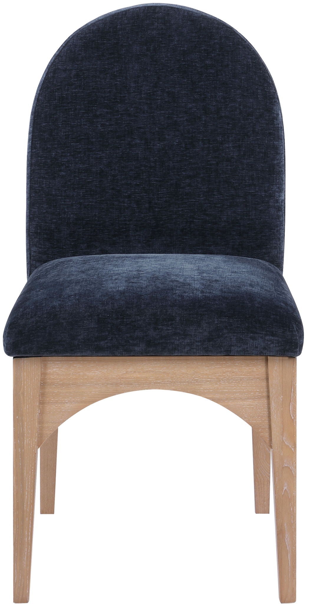 Waldorf - Chenille Dining Side Chair With Natural Legs