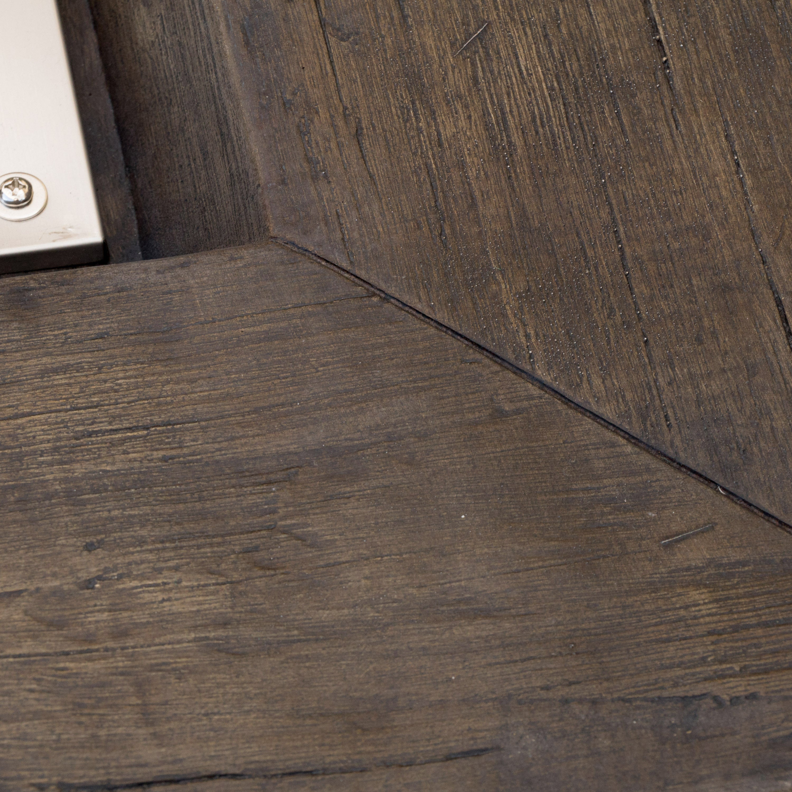 Anchorage 32'' Wood Square MGO Fire Pit Brown - 40,000 BTU