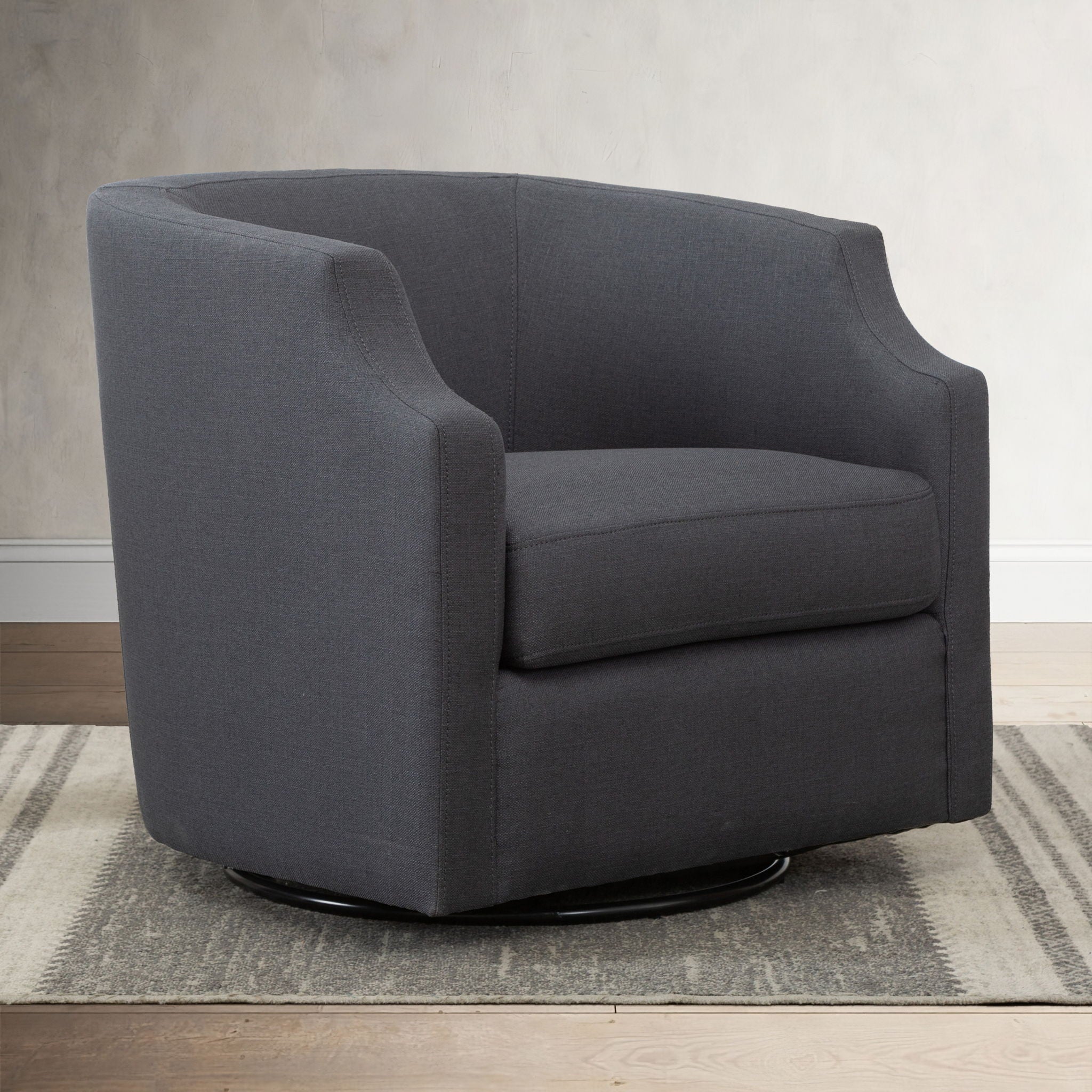 Isabelle - Swivel Glider Barrel Chair