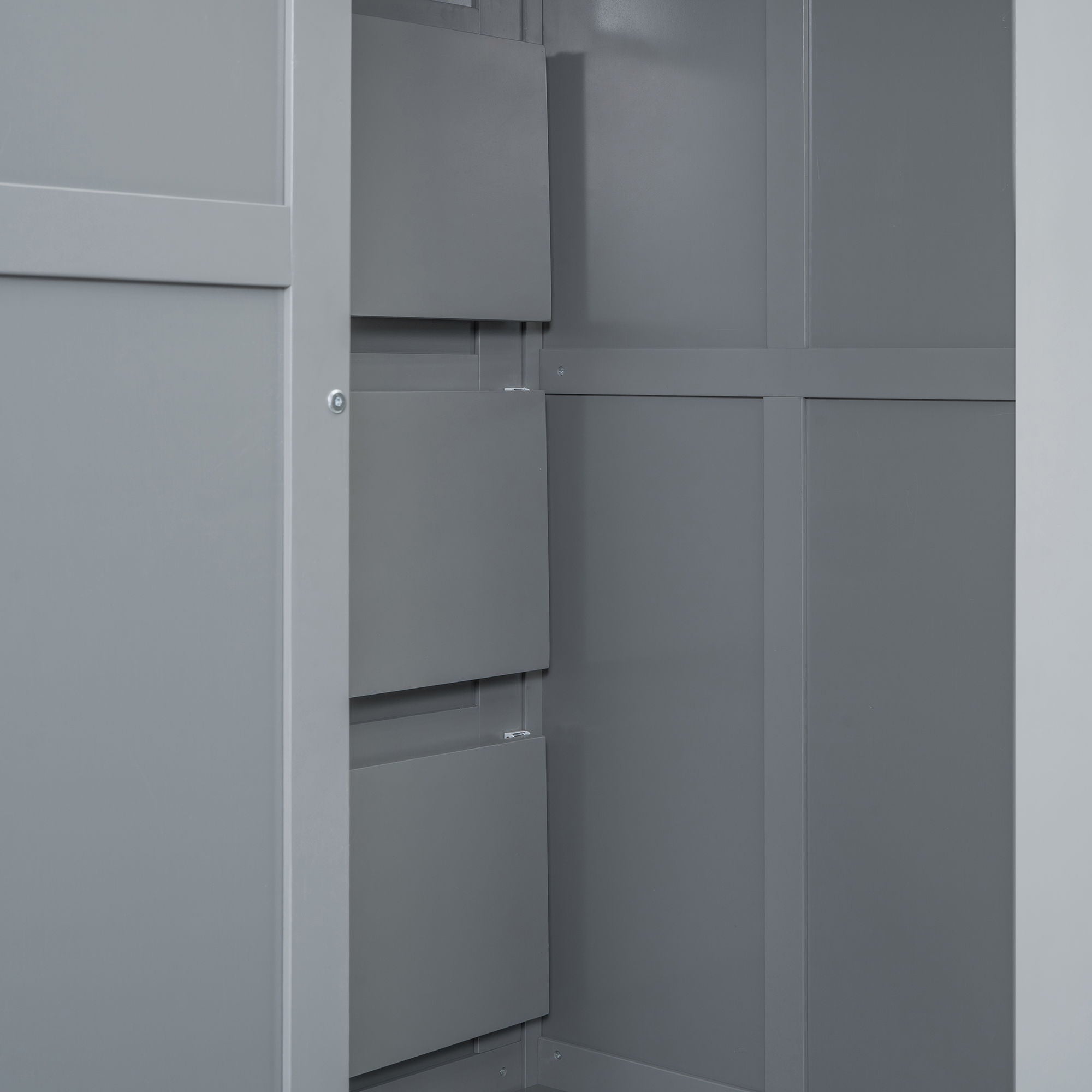 Loft Bed With Wardrobe, Desk And Shelves