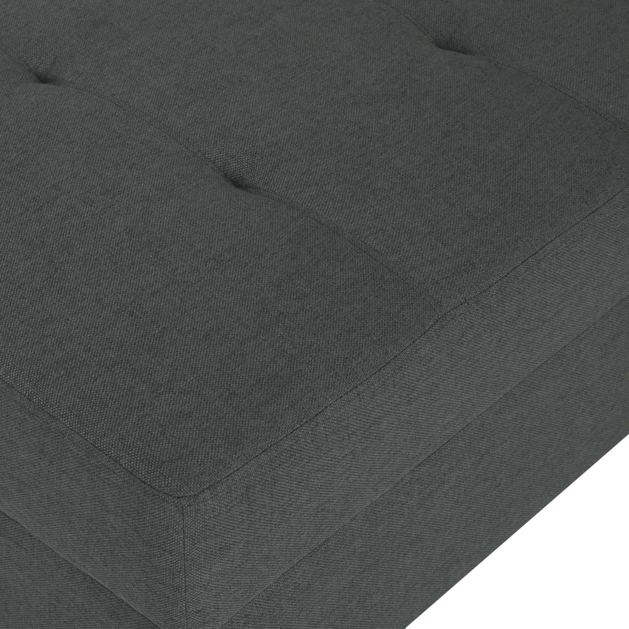 Classic Ottoman With Birch Wood Legs And Fabric Upholstery