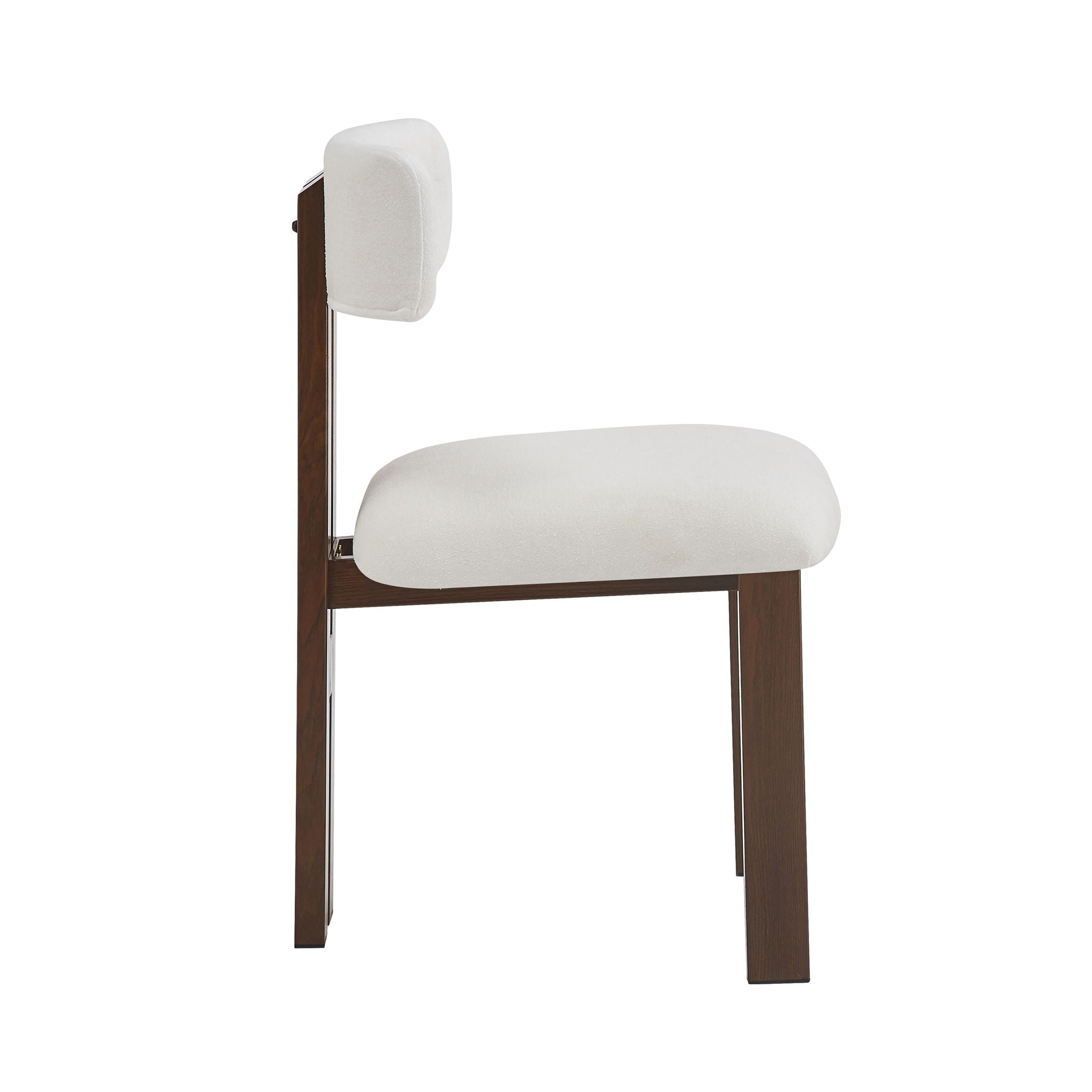 Modern 7 Piece Dining Set With Upholstered Armless Chairs And Dining Table