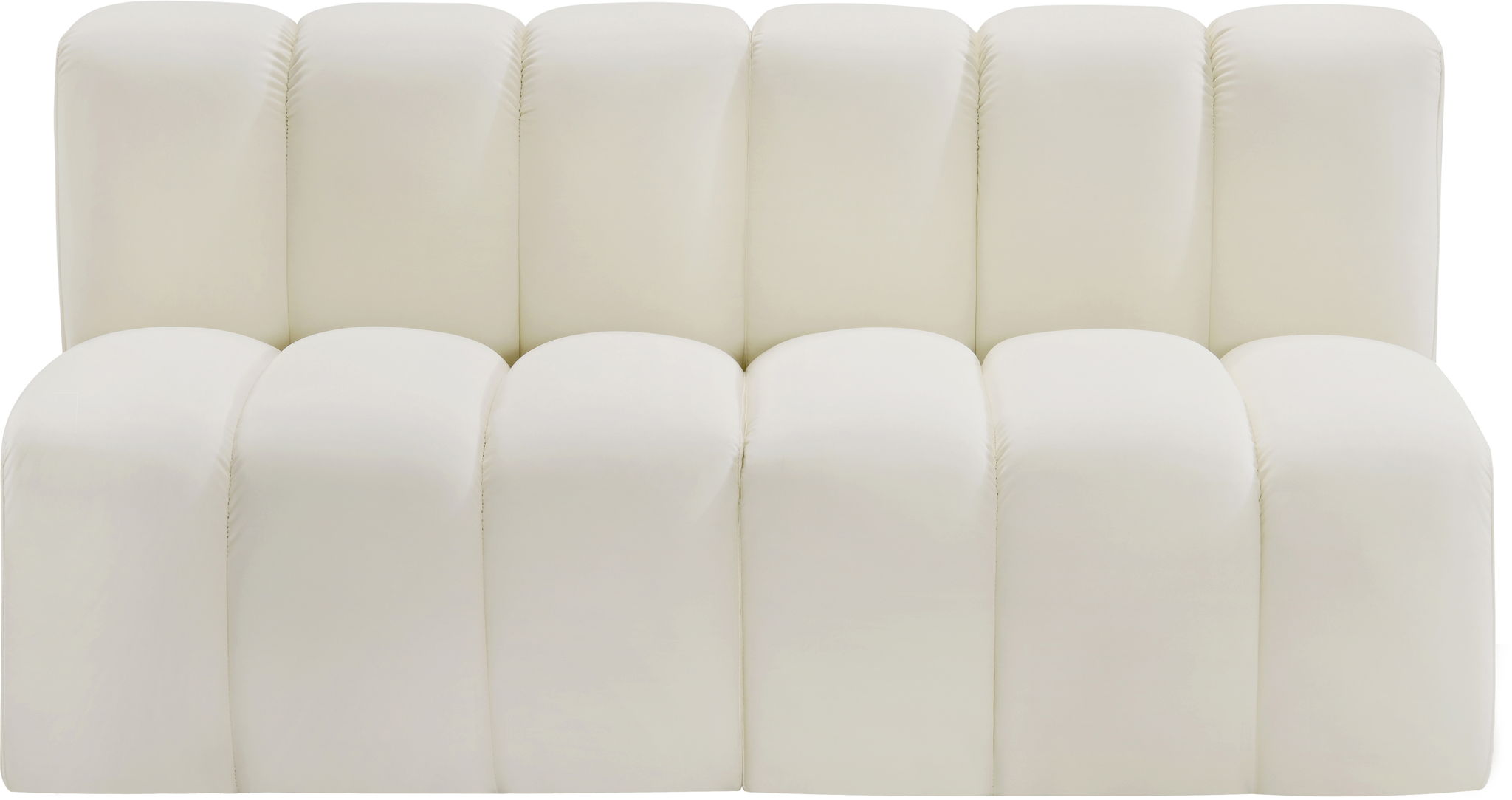 Arc - Faux Leather 2 Seats Modular Sofa