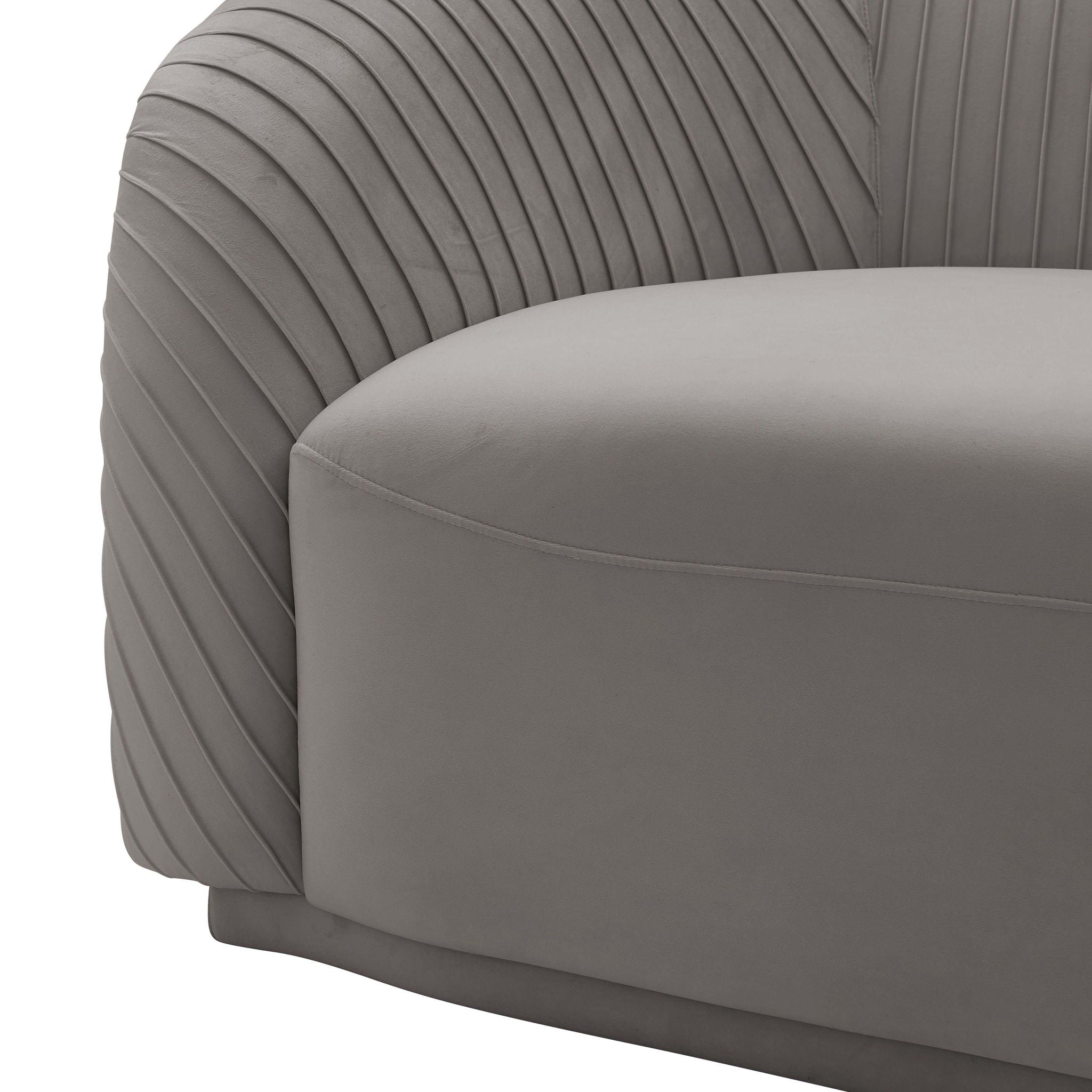 Yara - Pleated Velvet Sofa