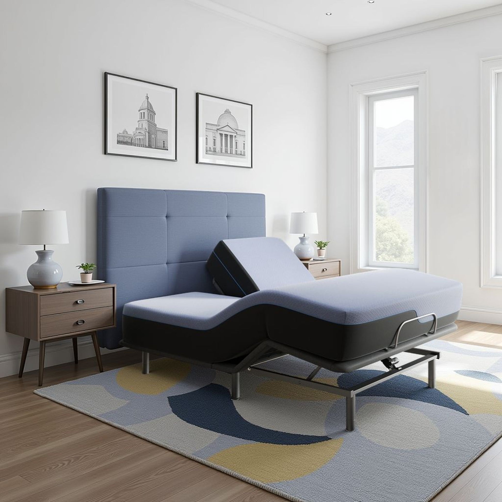 Refresh - 12" Flex Head Memory Foam Hybrid Mattress And Adjustable Base Bundle - Best Buy Furniture