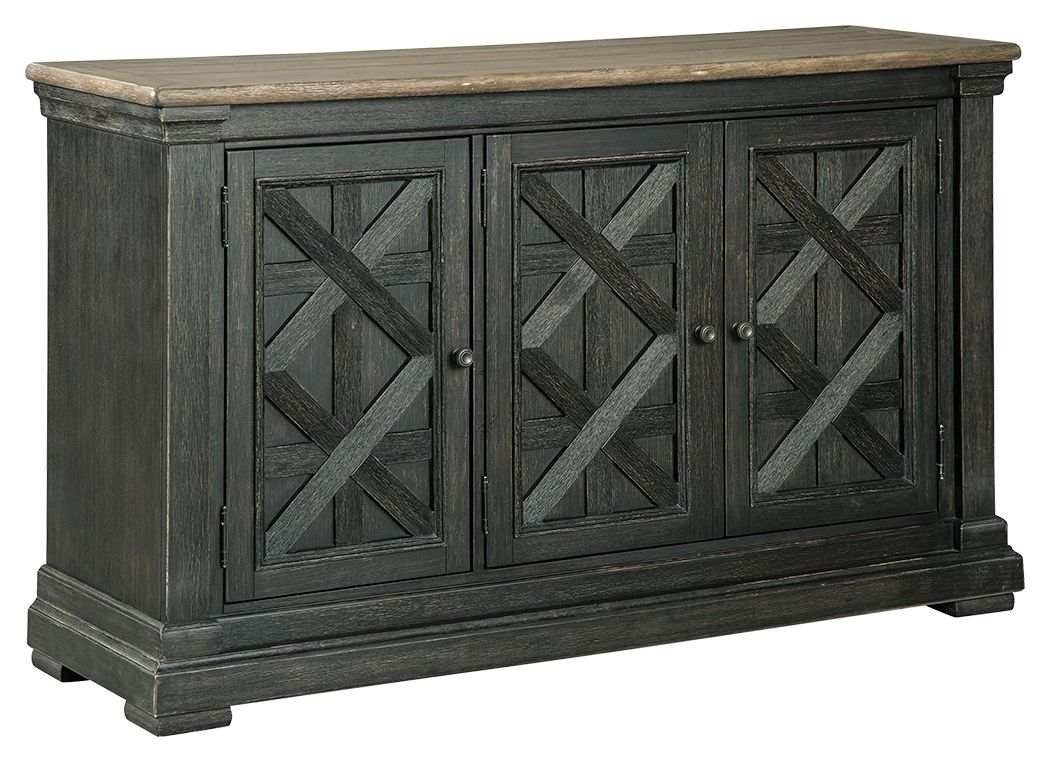 Tyler Creek - Black / Gray - Dining Room Server