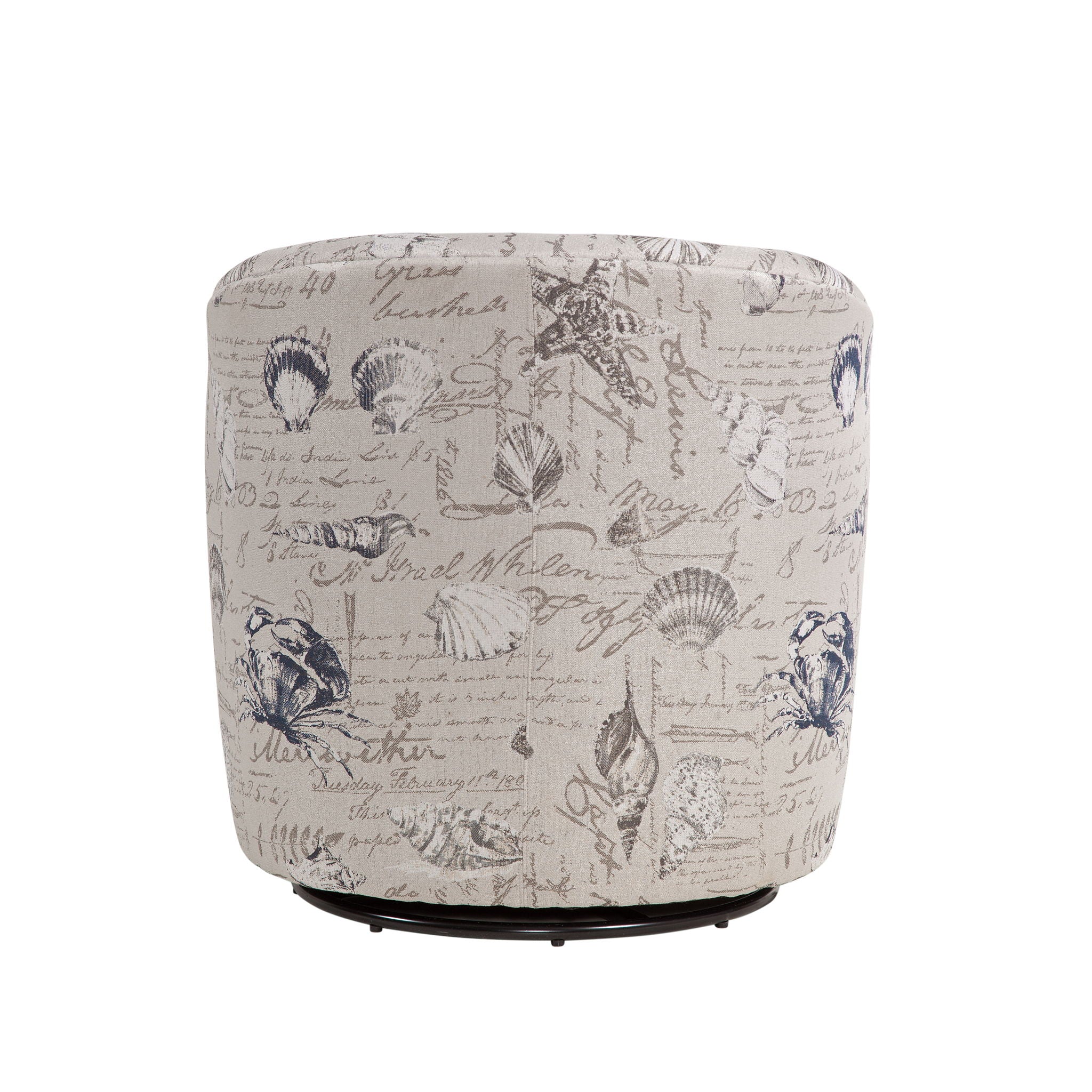 Boardwalk - Swivel Accent Chair Polyester Fabric - Gray