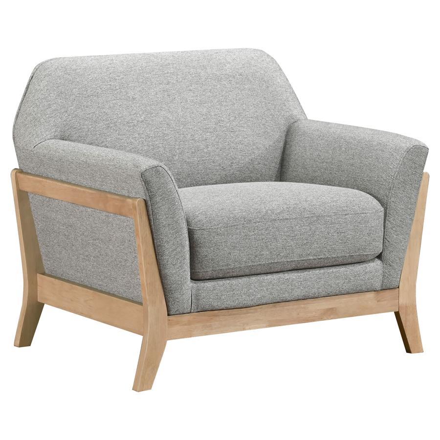 Vaughn - Fabric Upholstered Flared Arm Sofa Set