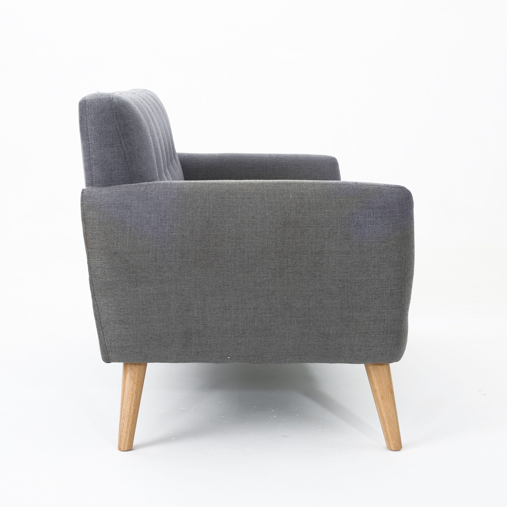 Modern Loveseat Sofa With Button Tufted Backrest