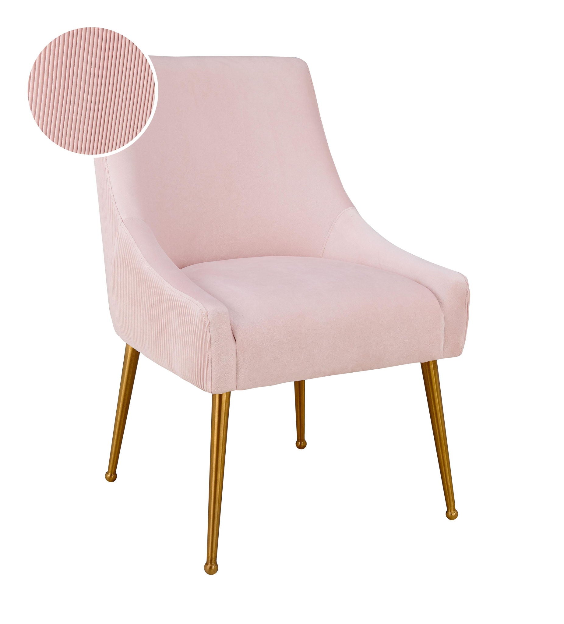Beatrix - Pleated Velvet Side Chair