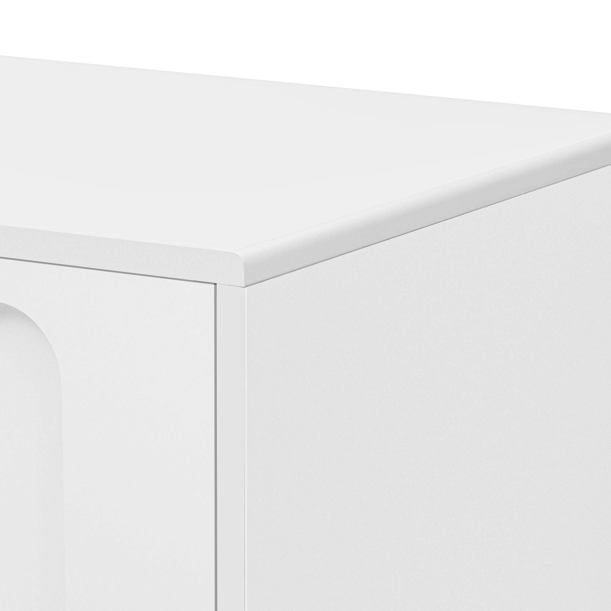 Modern TV Stand For TVs Up To 80", 2 Drawers And Cabinet