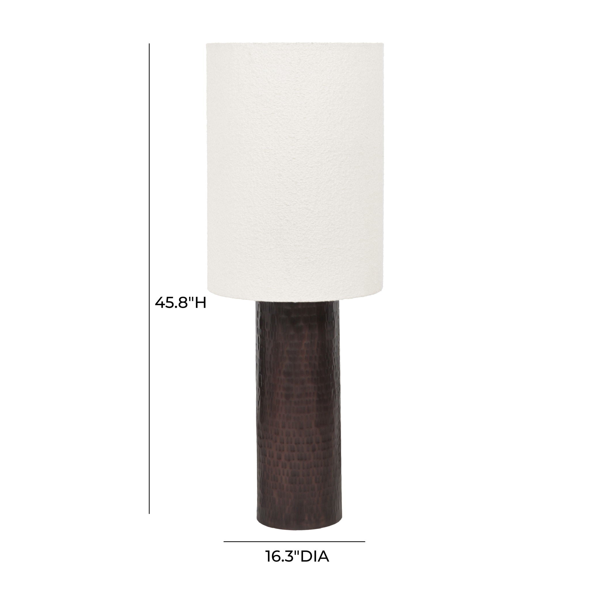 Grava - Floor Lamp - Black / White
