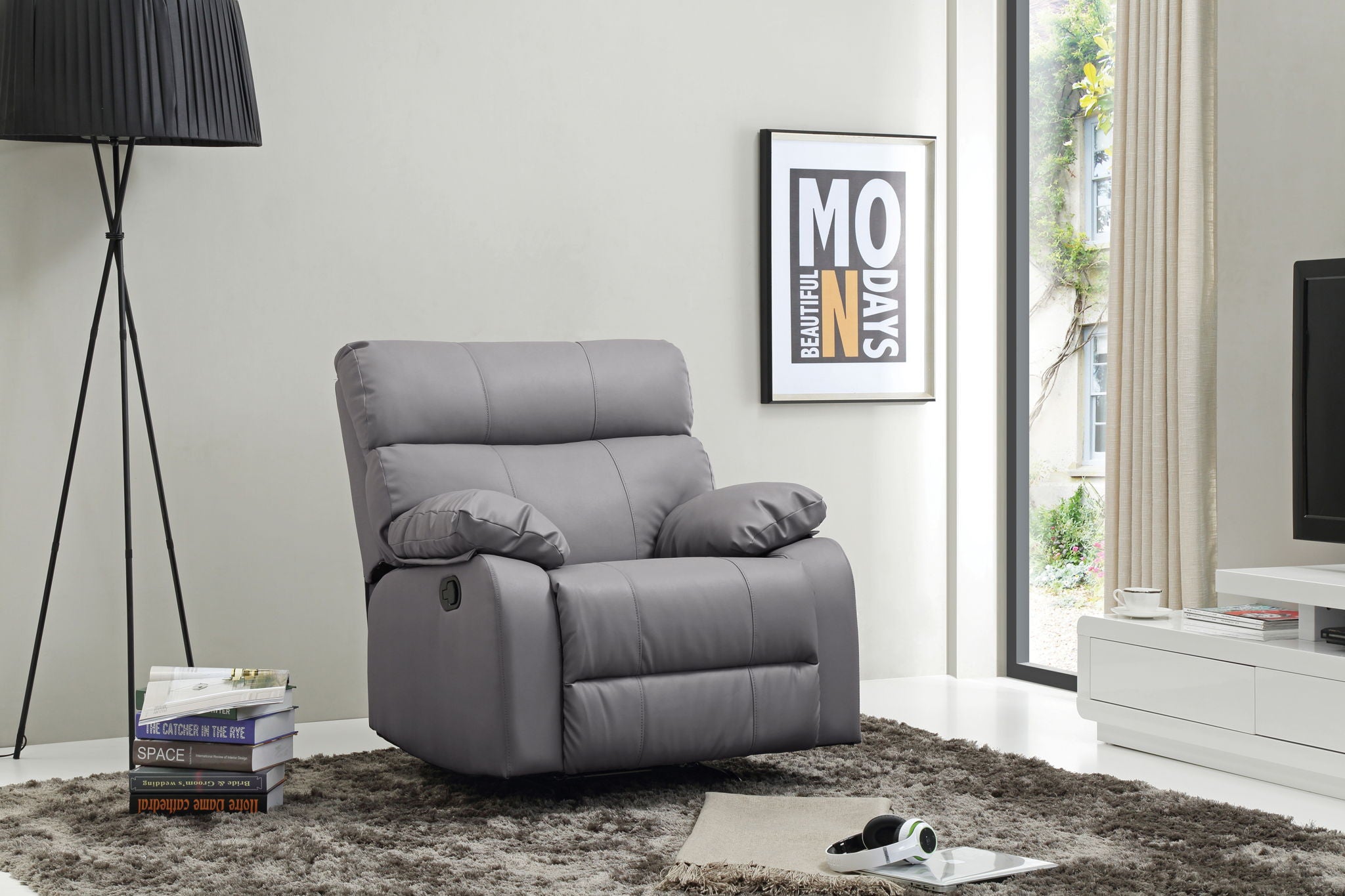 Manny - Rocker Recliner - Gray